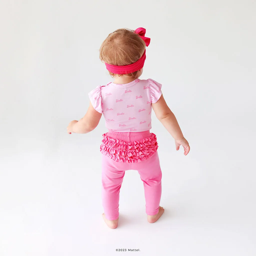 Cruisin' Pink Ruffled Bum Leggings