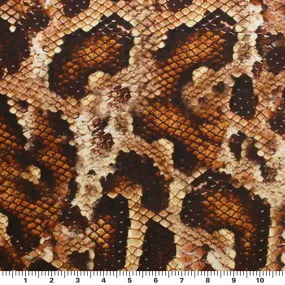 Desert Snake Printed Spandex | Blue Moon Fabrics