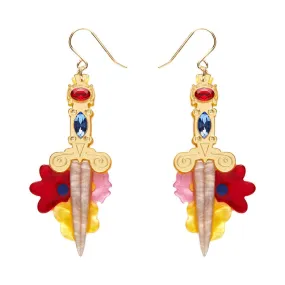 Double-Edged Delight Drop Earrings