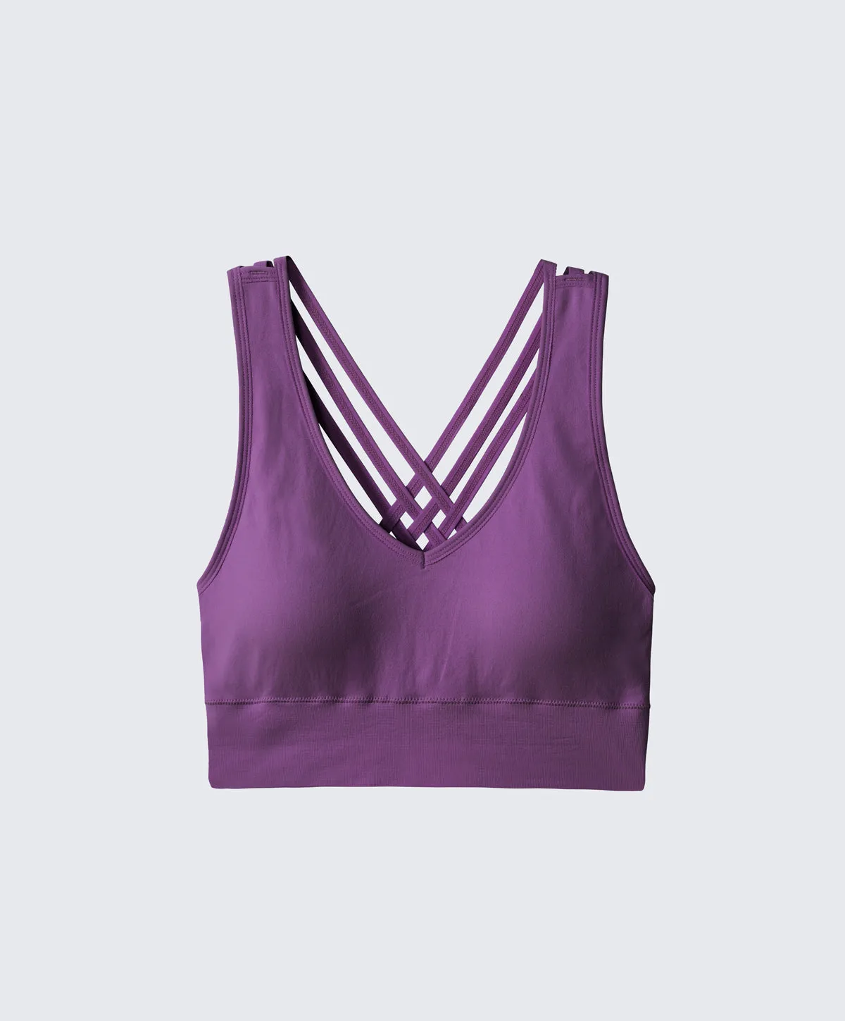 Energized Mindful Strappy Seamless Knit Sports Bra 201-1092S