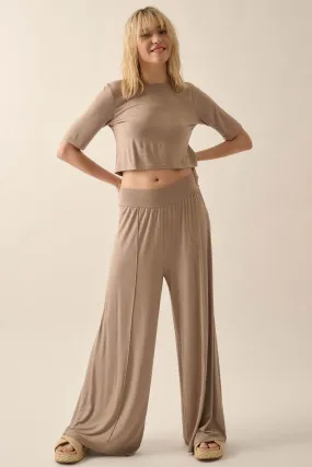 Essential Trends Modal Jersey Wide-Leg Pants