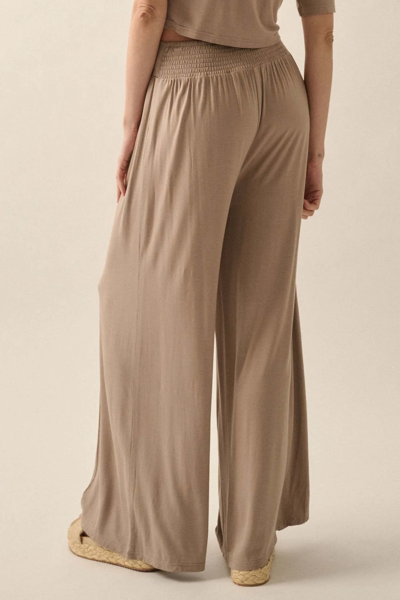 Essential Trends Modal Jersey Wide-Leg Pants