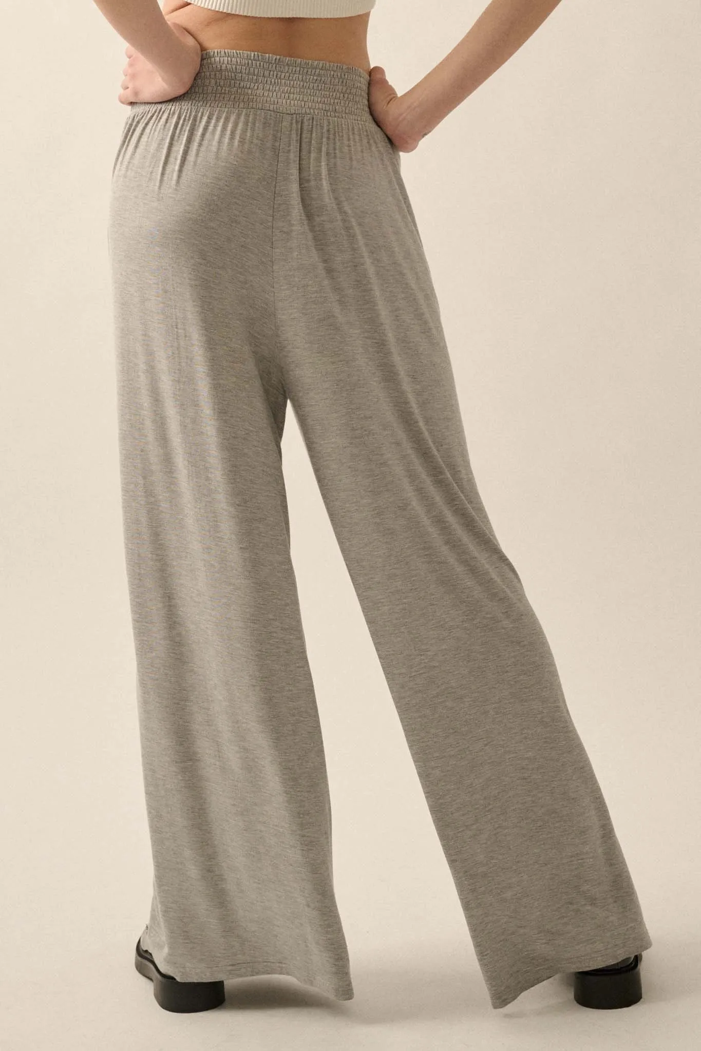 Essential Trends Modal Jersey Wide-Leg Pants