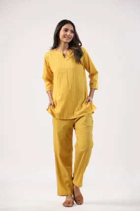 Fiery Flame Cotton Loungewear Set