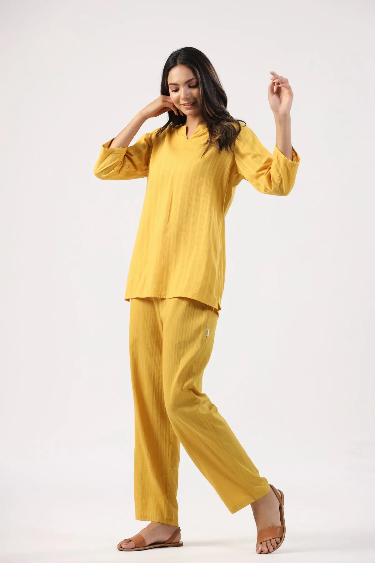 Fiery Flame Cotton Loungewear Set