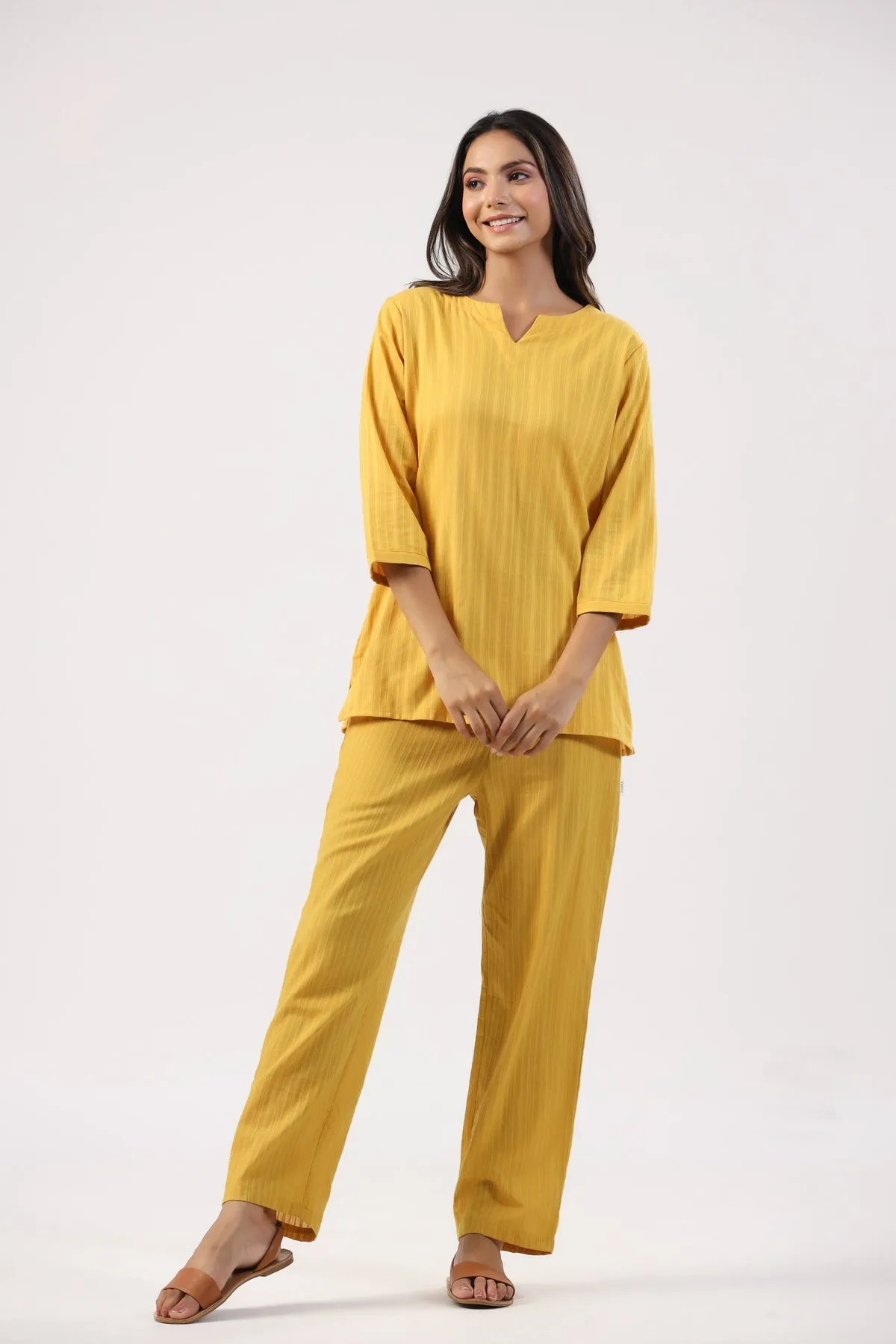 Fiery Flame Cotton Loungewear Set