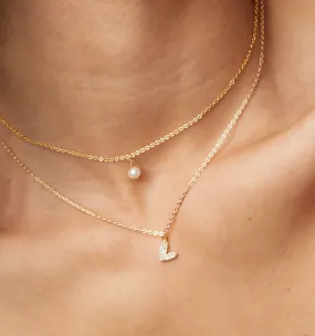 Floating Pearl Choker Necklace