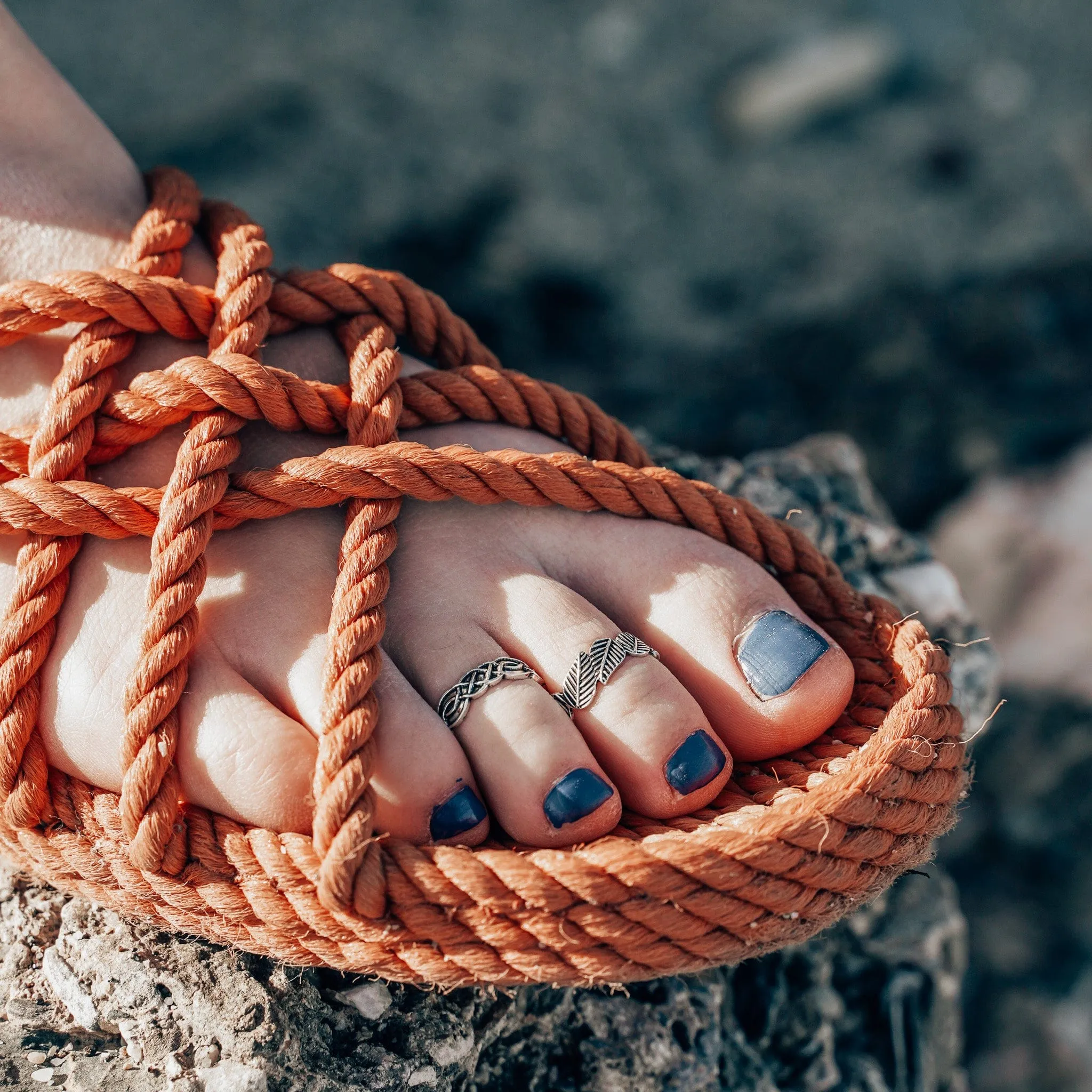 Flowered Grace Toe Ring