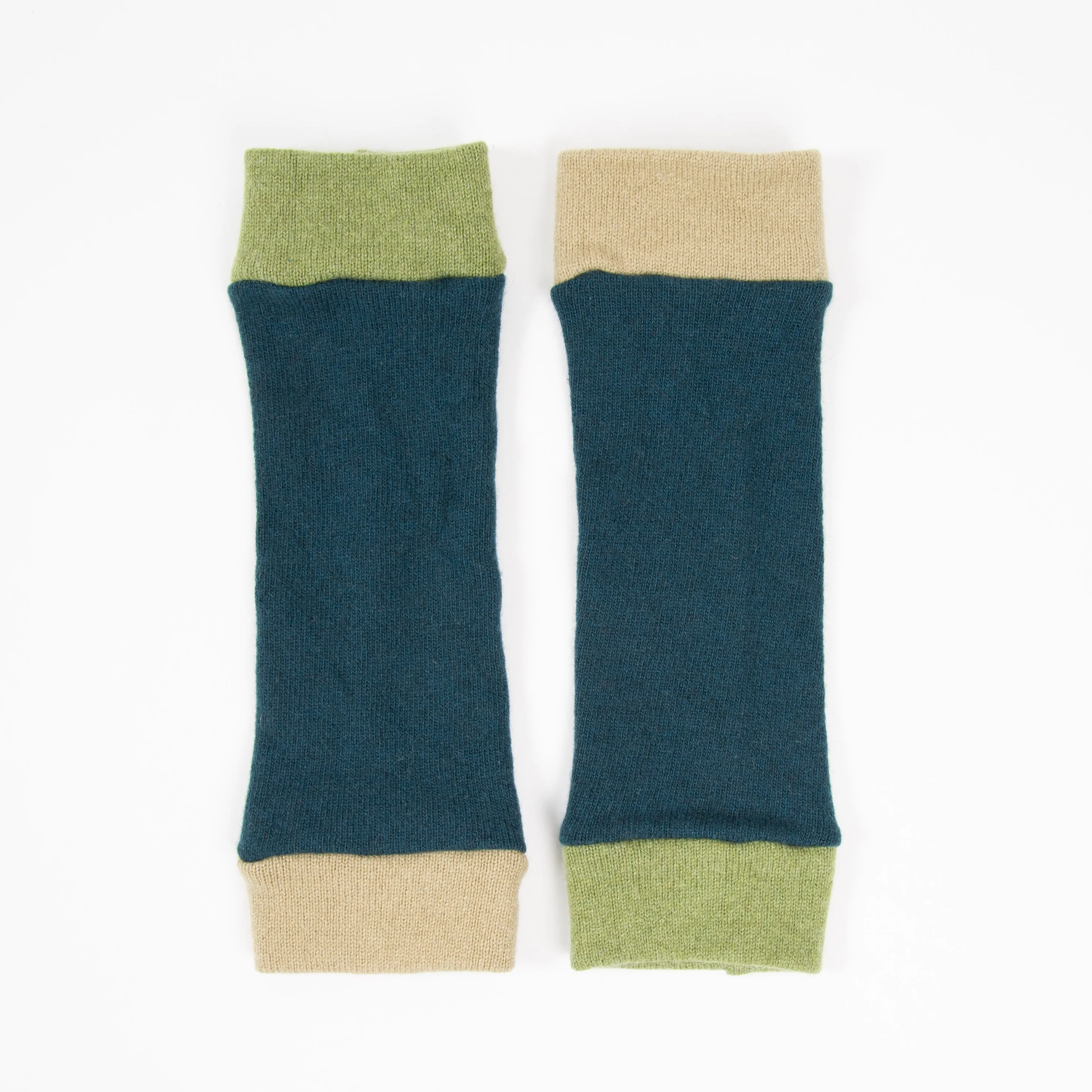 Green Mix Cashmere Wrist Warmer