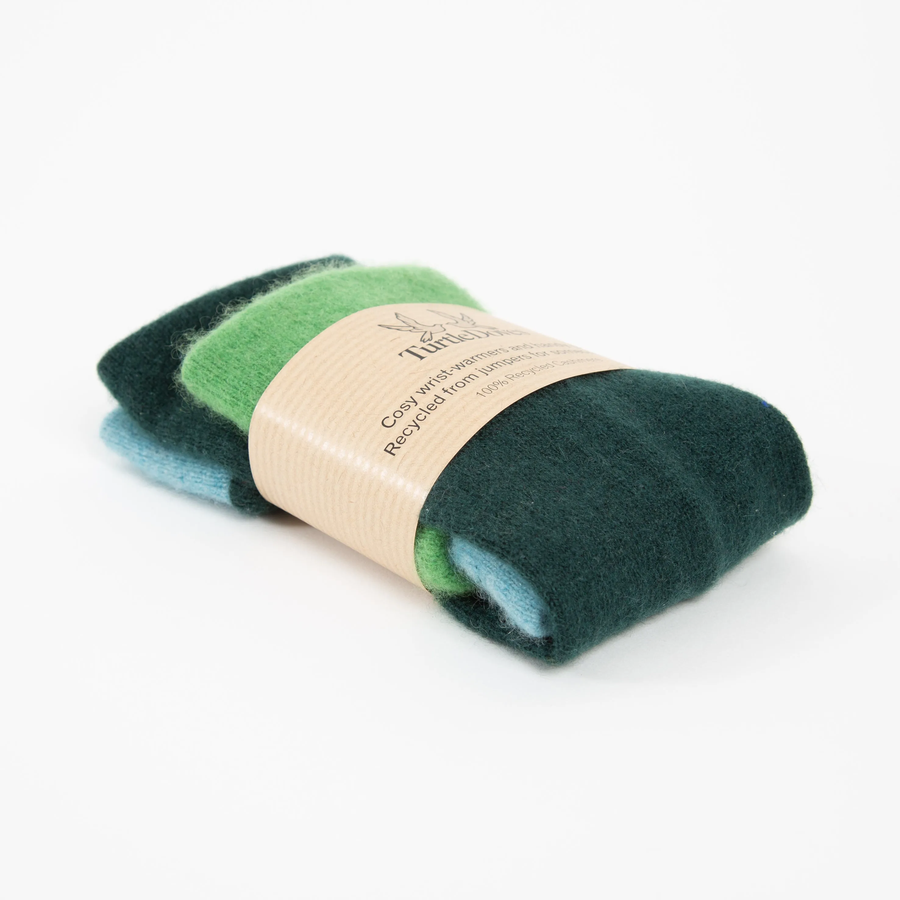 Green Mix Cashmere Wrist Warmer