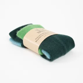 Green Mix Cashmere Wrist Warmer