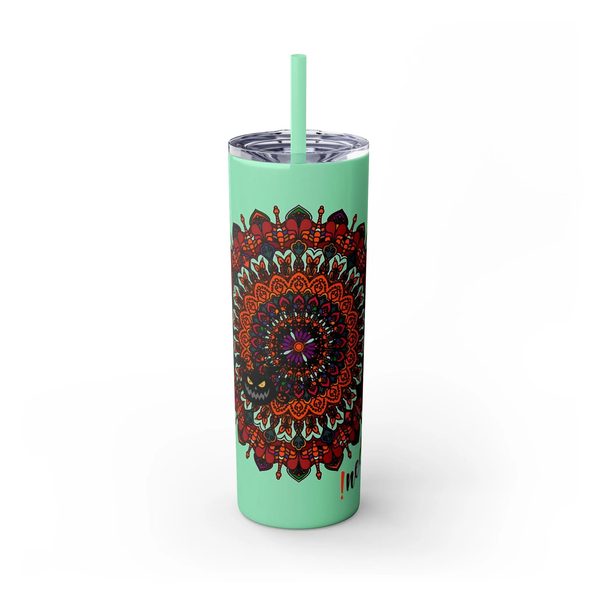 Handmade Mandala Design 20oz Skinny Tumbler - Hot/Cold - BPA-Free