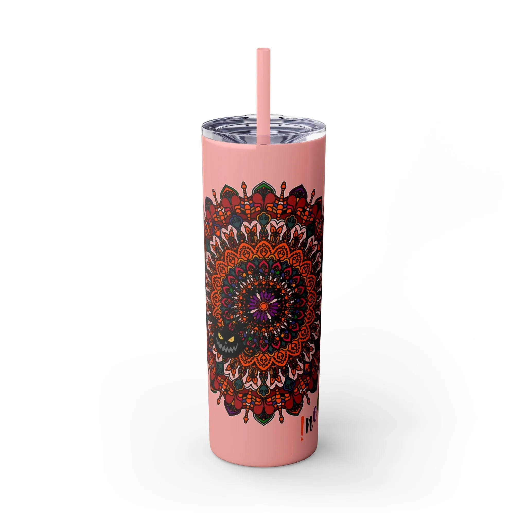 Handmade Mandala Design 20oz Skinny Tumbler - Hot/Cold - BPA-Free