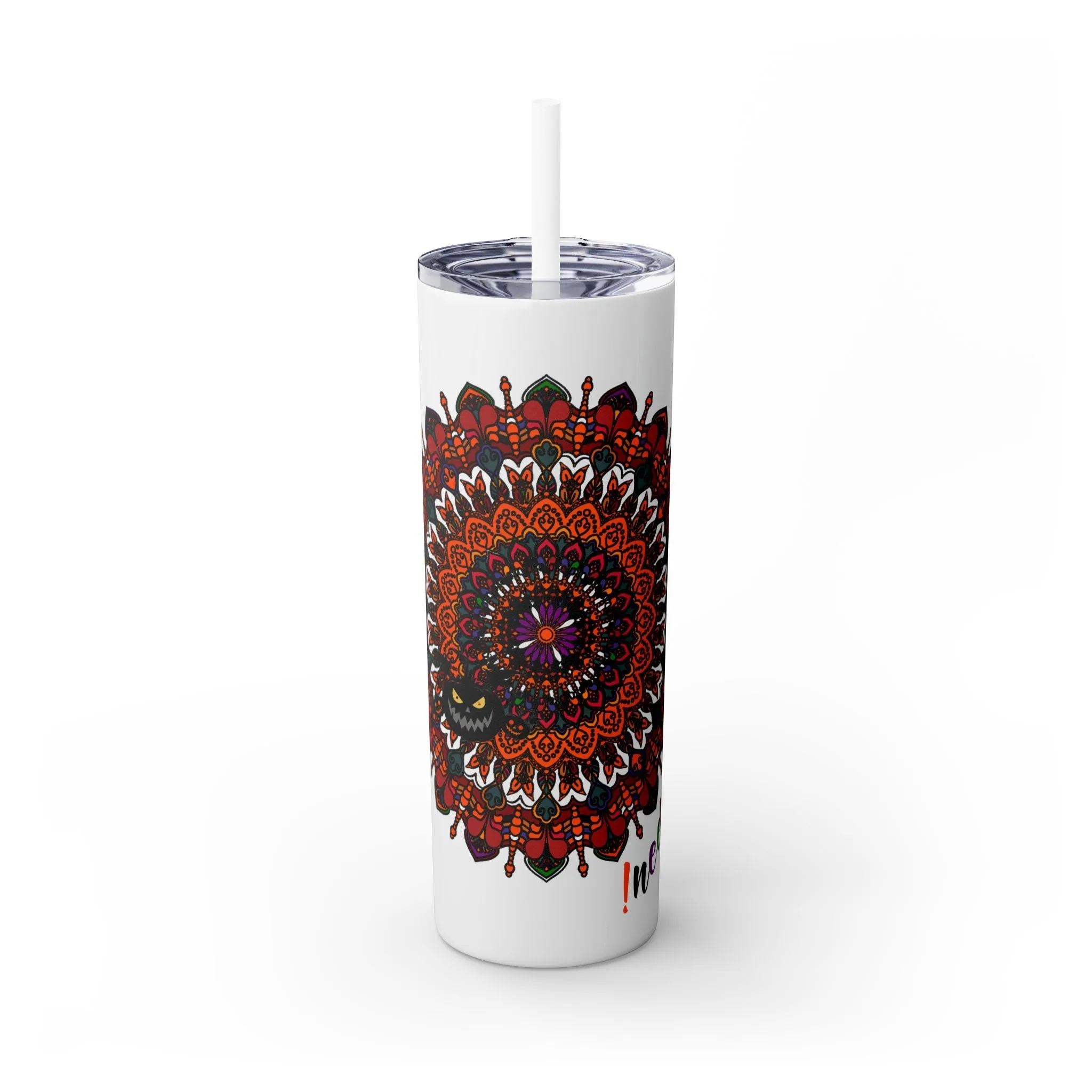 Handmade Mandala Design 20oz Skinny Tumbler - Hot/Cold - BPA-Free