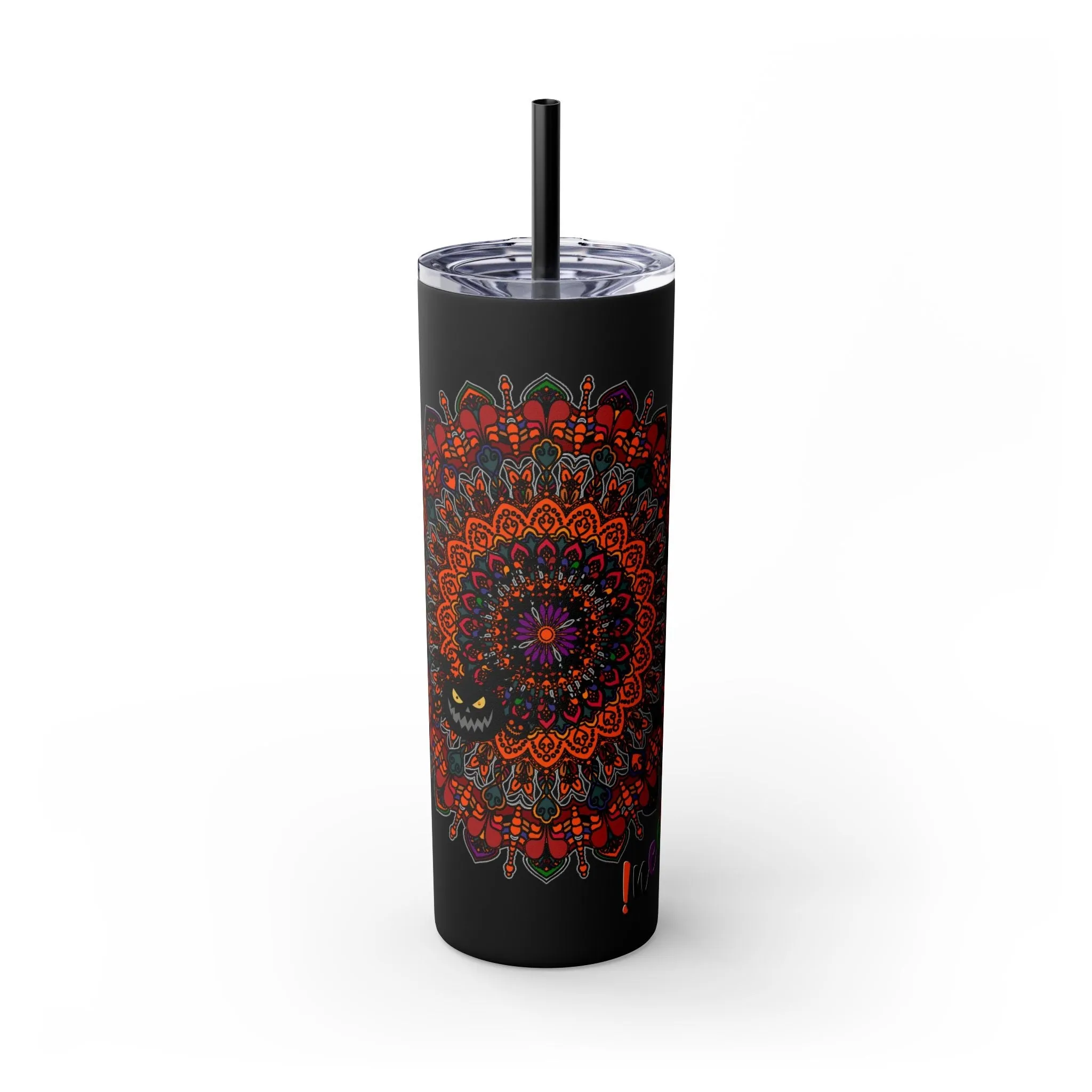 Handmade Mandala Design 20oz Skinny Tumbler - Hot/Cold - BPA-Free