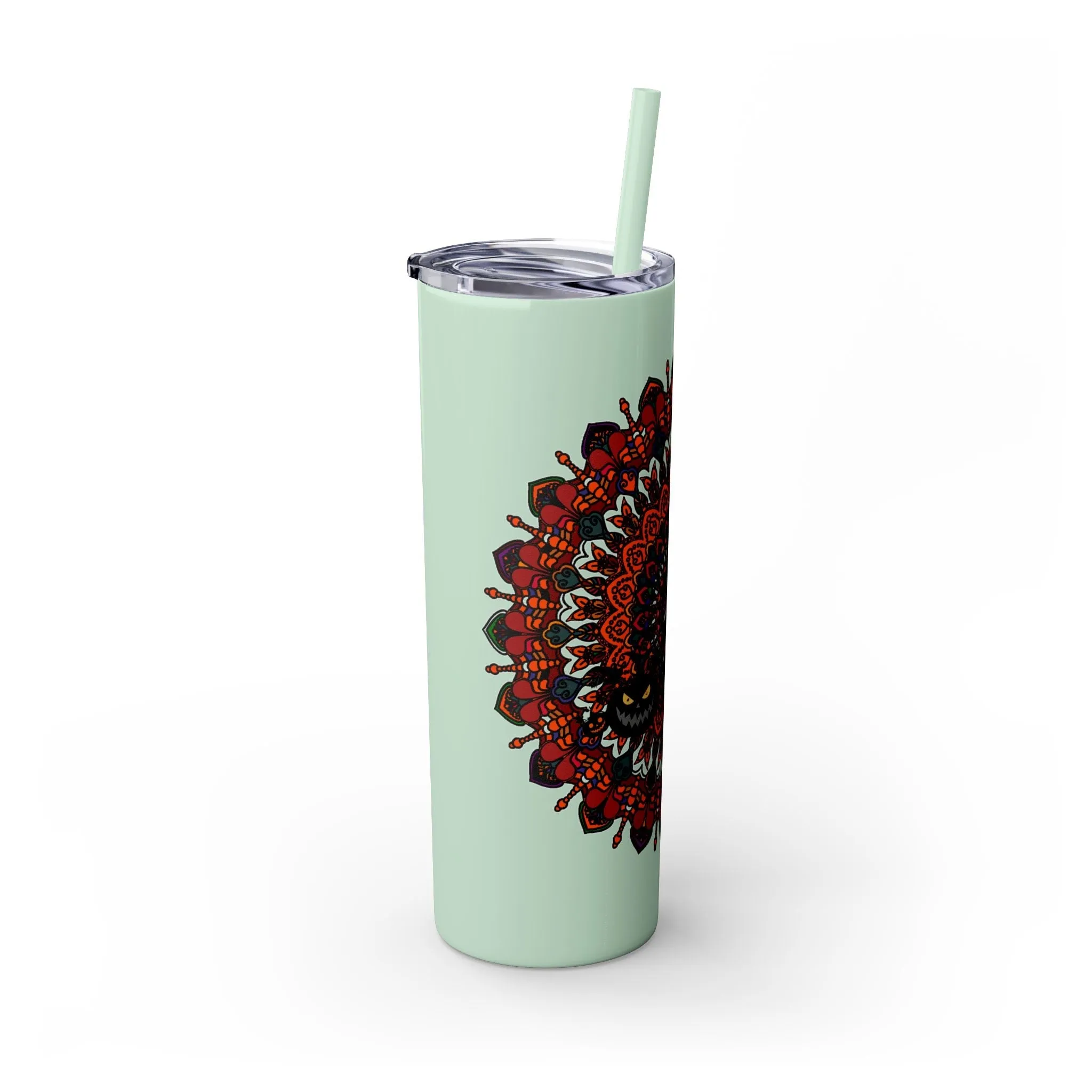 Handmade Mandala Design 20oz Skinny Tumbler - Hot/Cold - BPA-Free