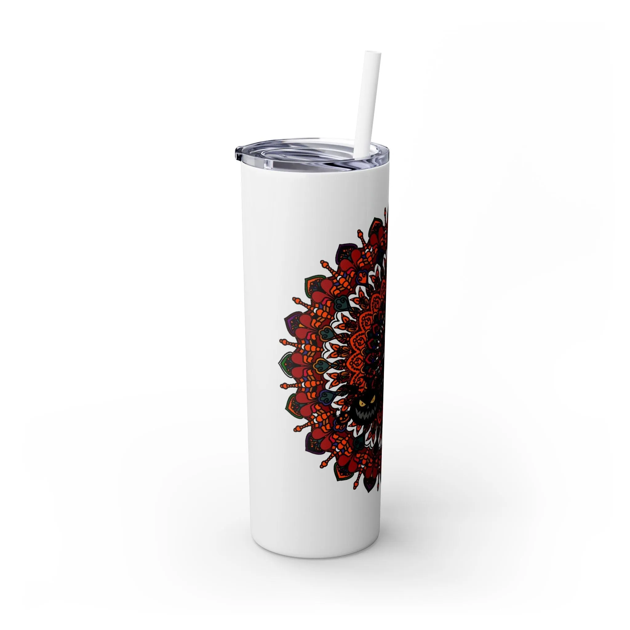 Handmade Mandala Design 20oz Skinny Tumbler - Hot/Cold - BPA-Free