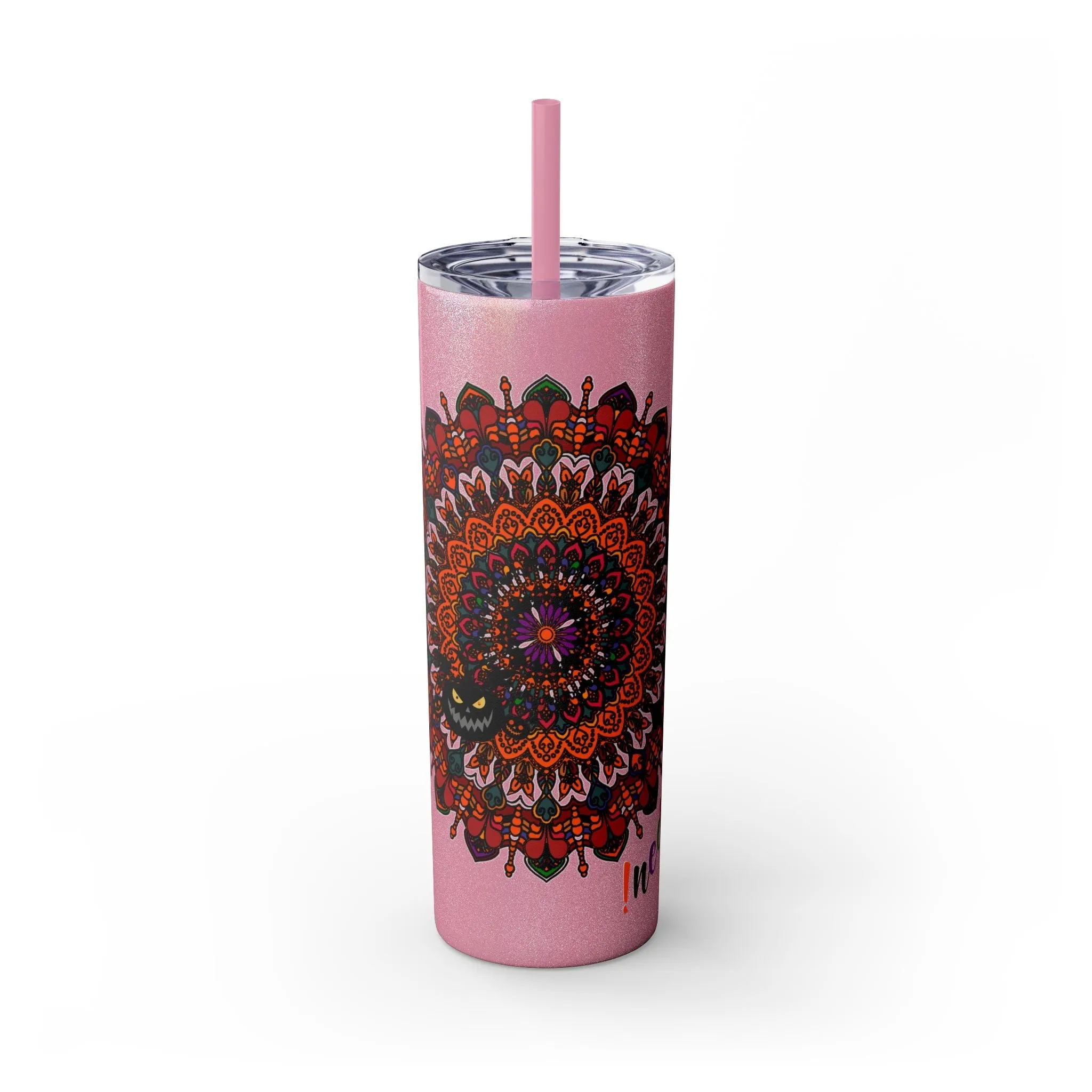 Handmade Mandala Design 20oz Skinny Tumbler - Hot/Cold - BPA-Free