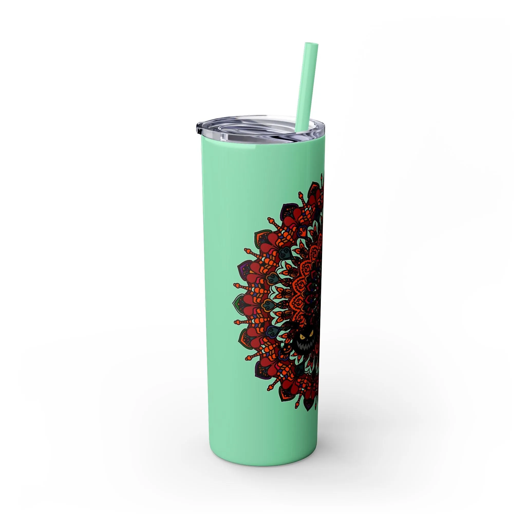 Handmade Mandala Design 20oz Skinny Tumbler - Hot/Cold - BPA-Free