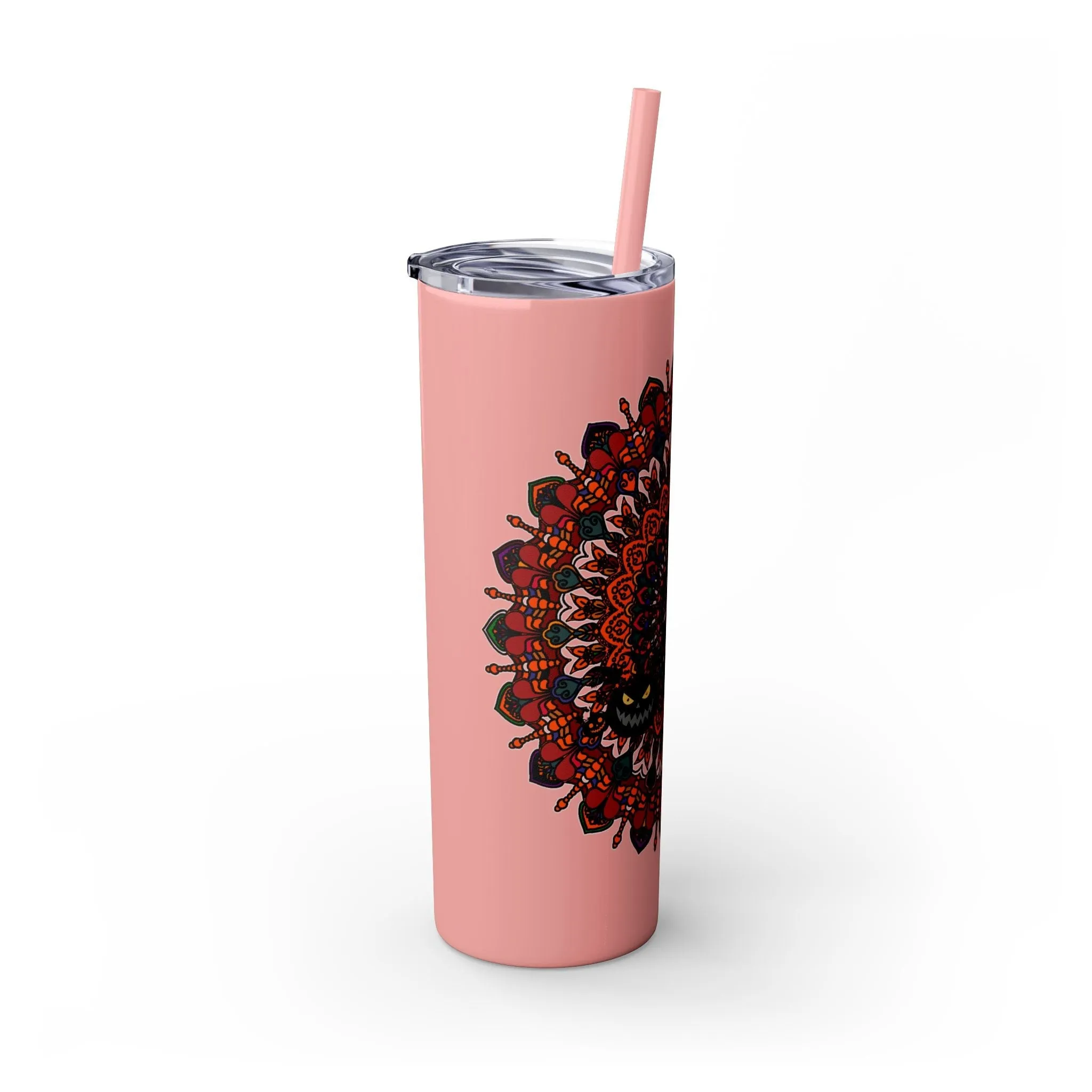 Handmade Mandala Design 20oz Skinny Tumbler - Hot/Cold - BPA-Free