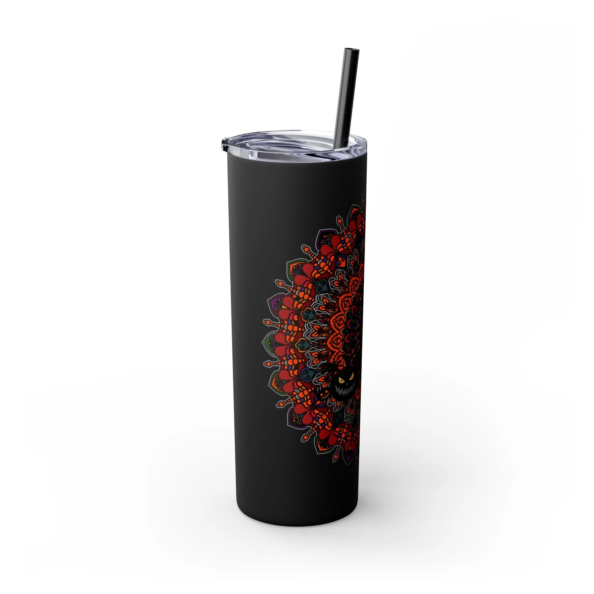 Handmade Mandala Design 20oz Skinny Tumbler - Hot/Cold - BPA-Free