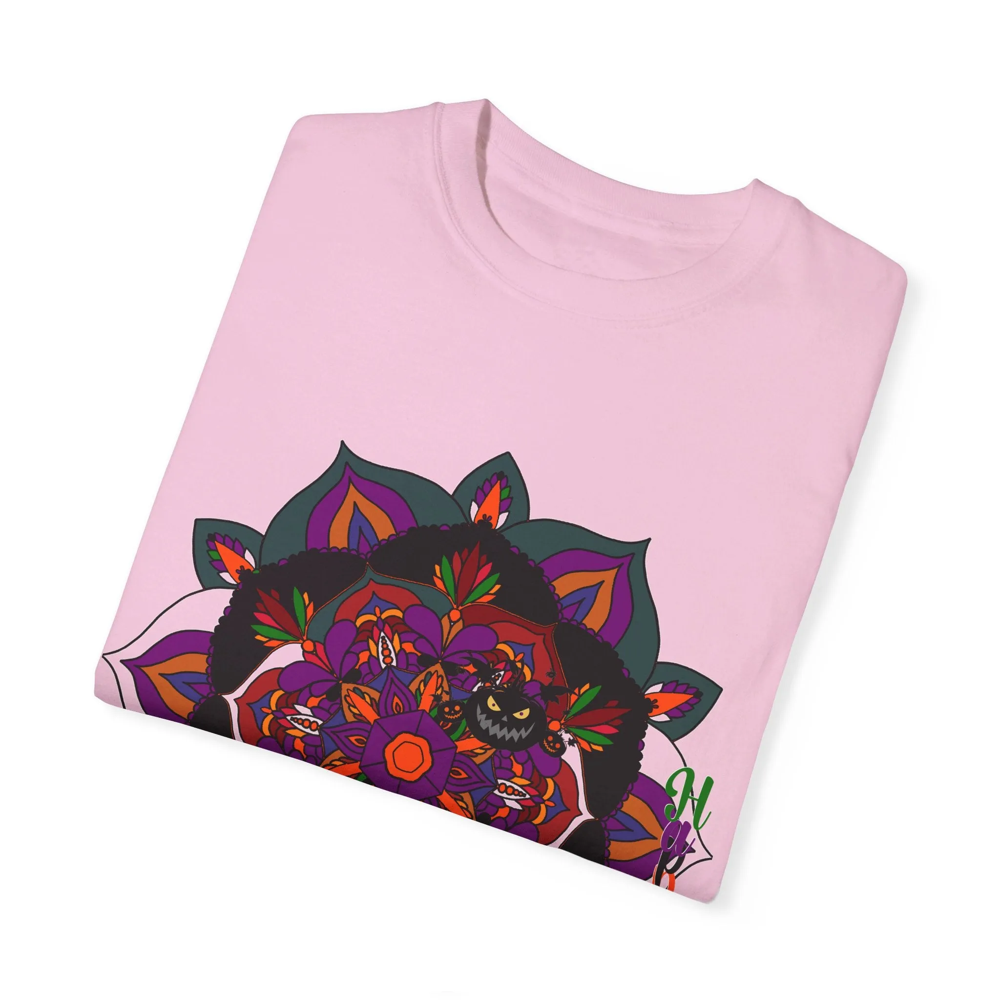 Handmade Mandala Design Halloween T-shirt - Unisex