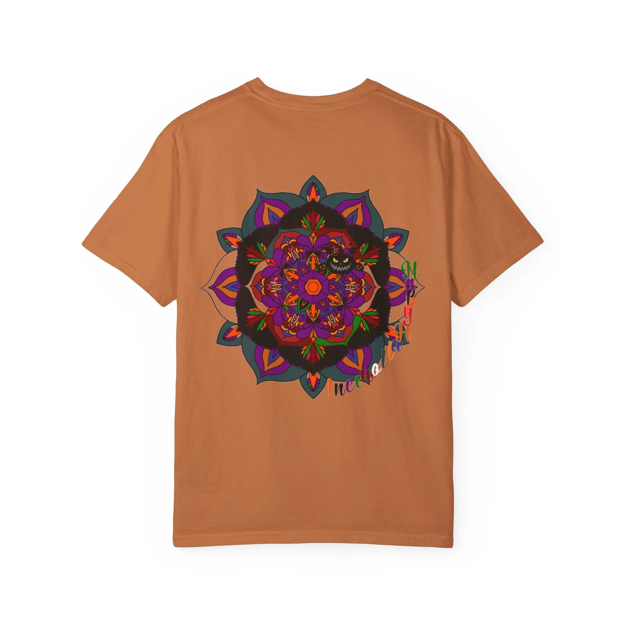 Handmade Mandala Design Halloween T-shirt - Unisex