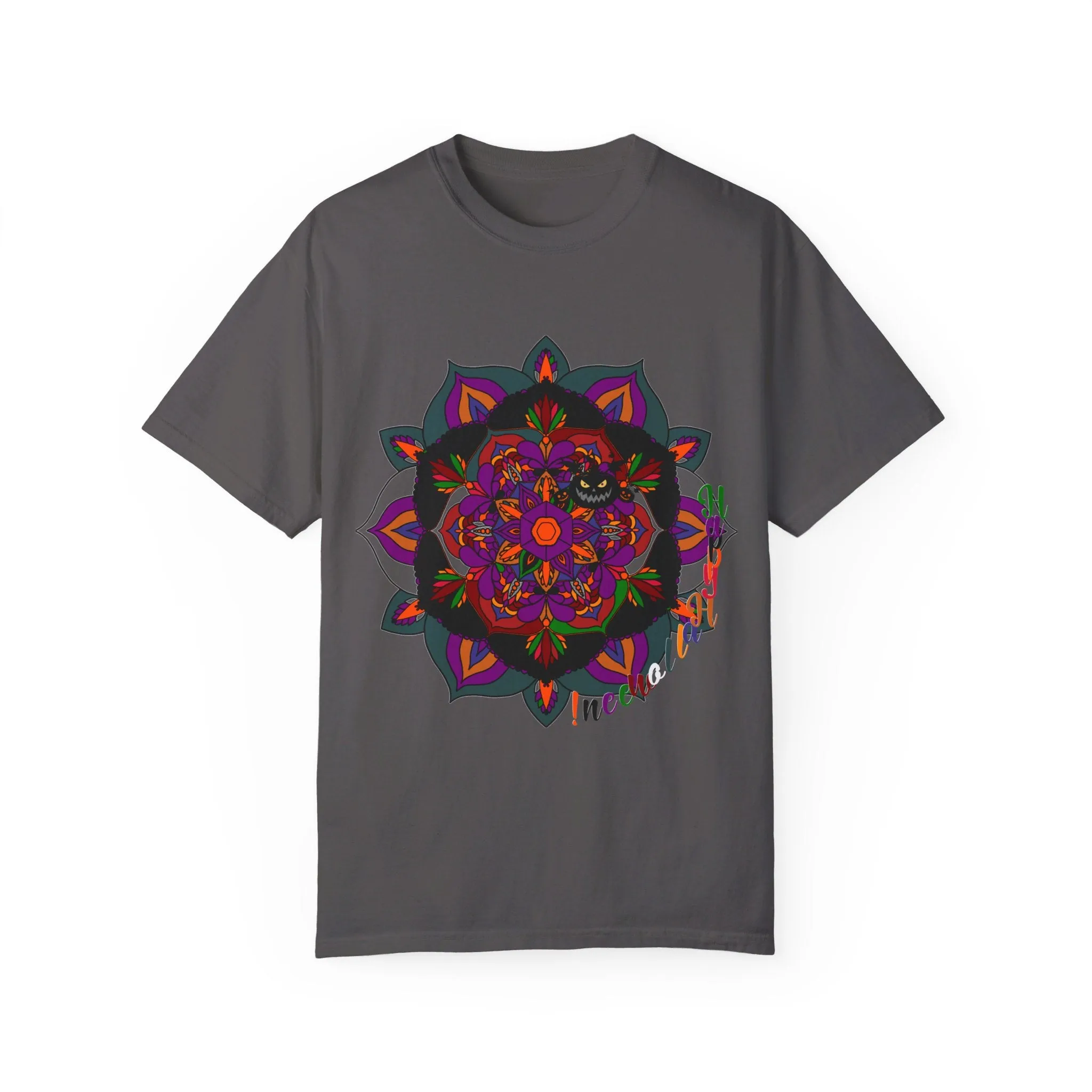 Handmade Mandala Design Halloween T-shirt - Unisex