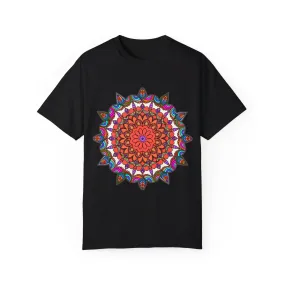 Handmade Mandala Design T-Shirt - 100% Ring-Spun Cotton