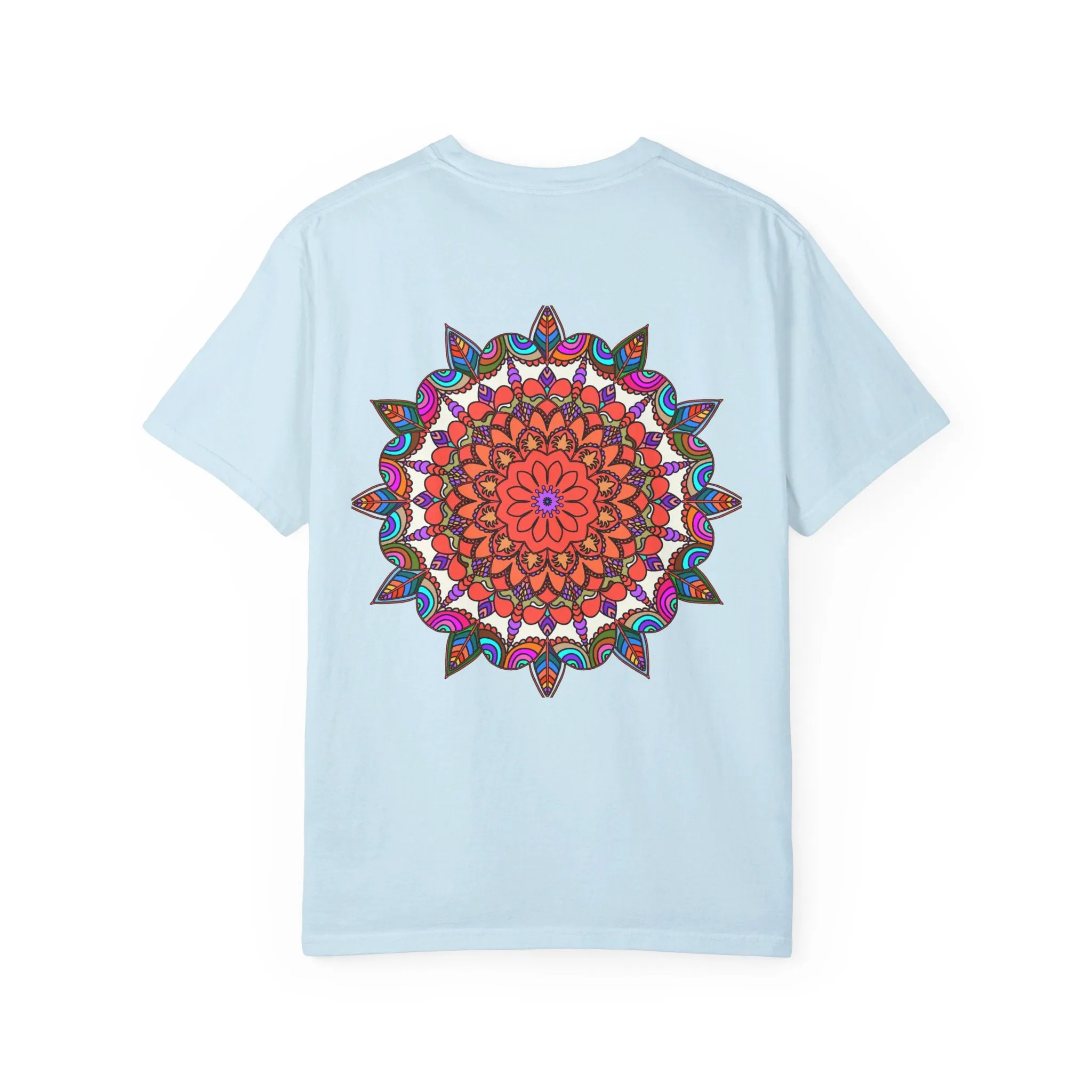 Handmade Mandala Design T-Shirt - 100% Ring-Spun Cotton