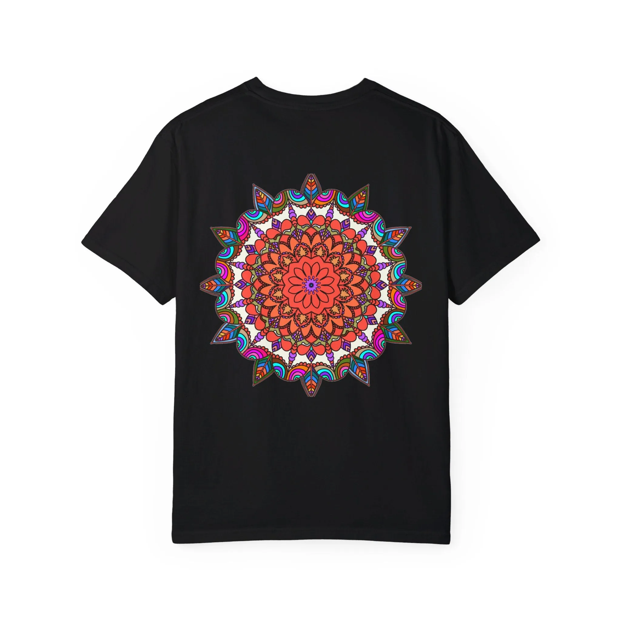 Handmade Mandala Design T-Shirt - 100% Ring-Spun Cotton