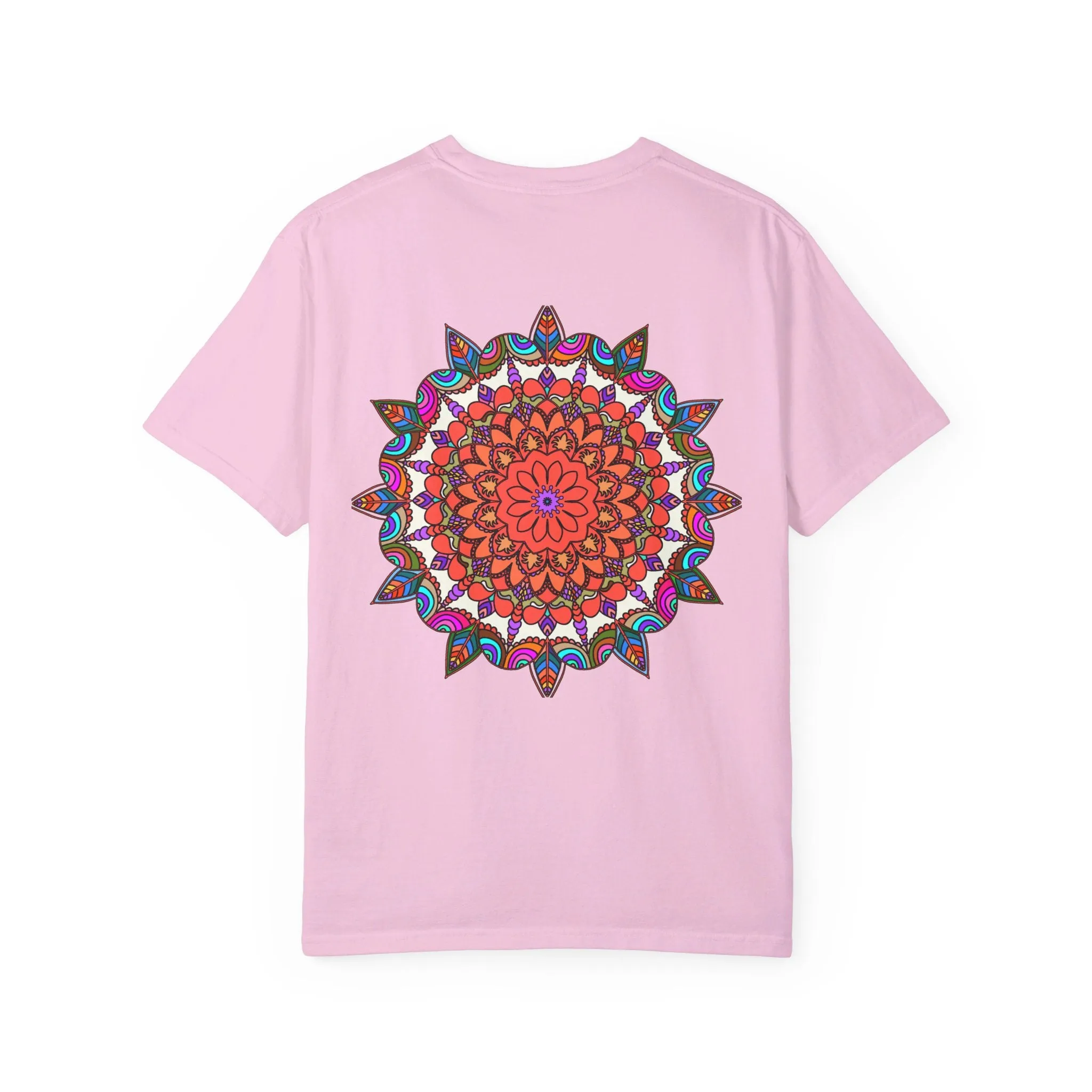 Handmade Mandala Design T-Shirt - 100% Ring-Spun Cotton