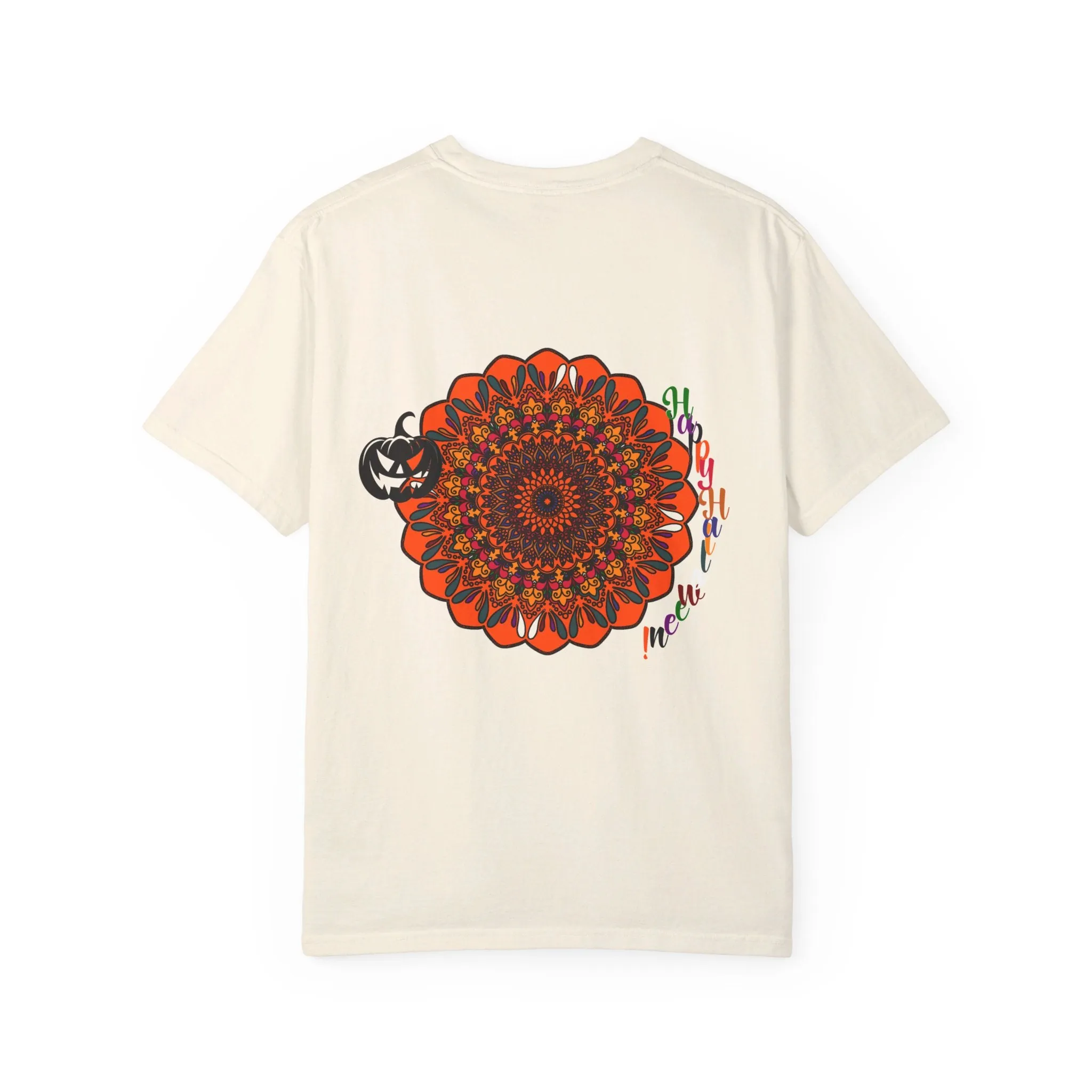 Handmade Pumpkin Mandala T-shirt - Unisex Tee