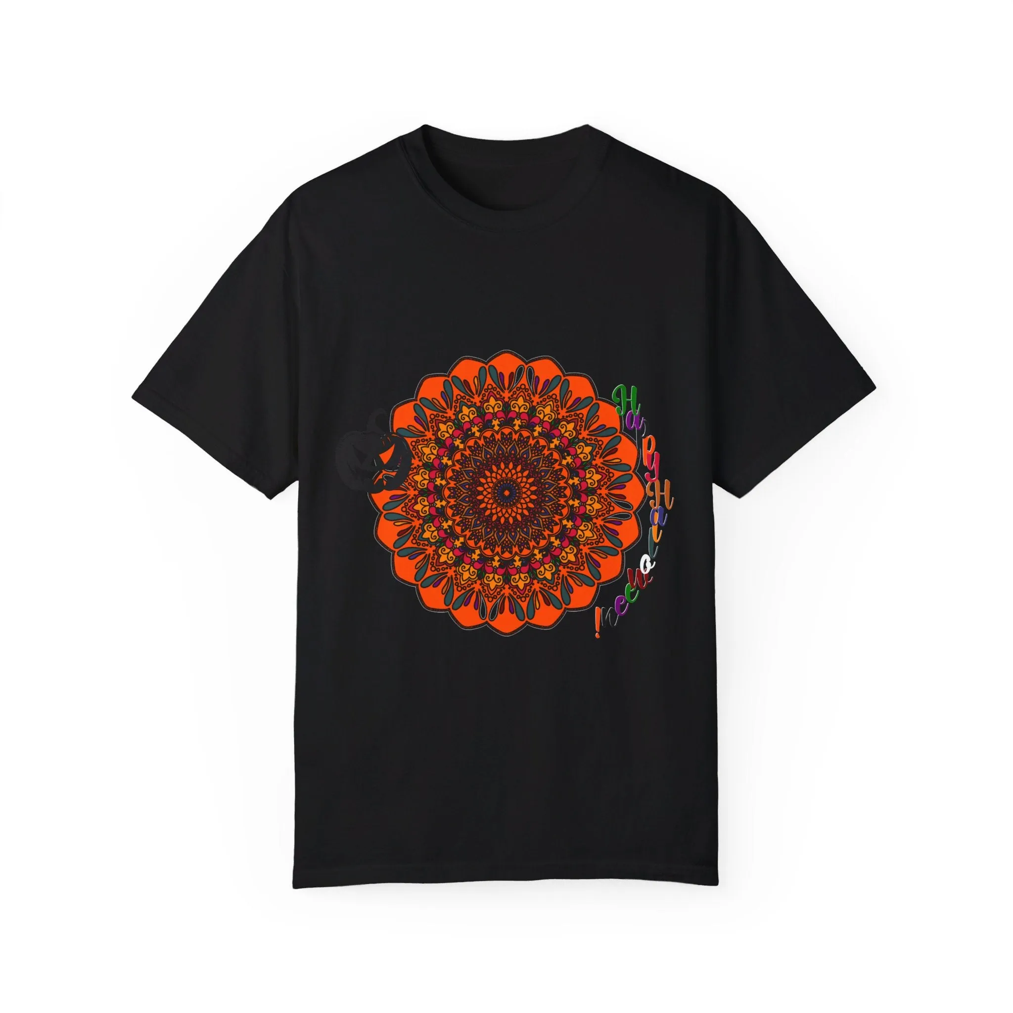 Handmade Pumpkin Mandala T-shirt - Unisex Tee