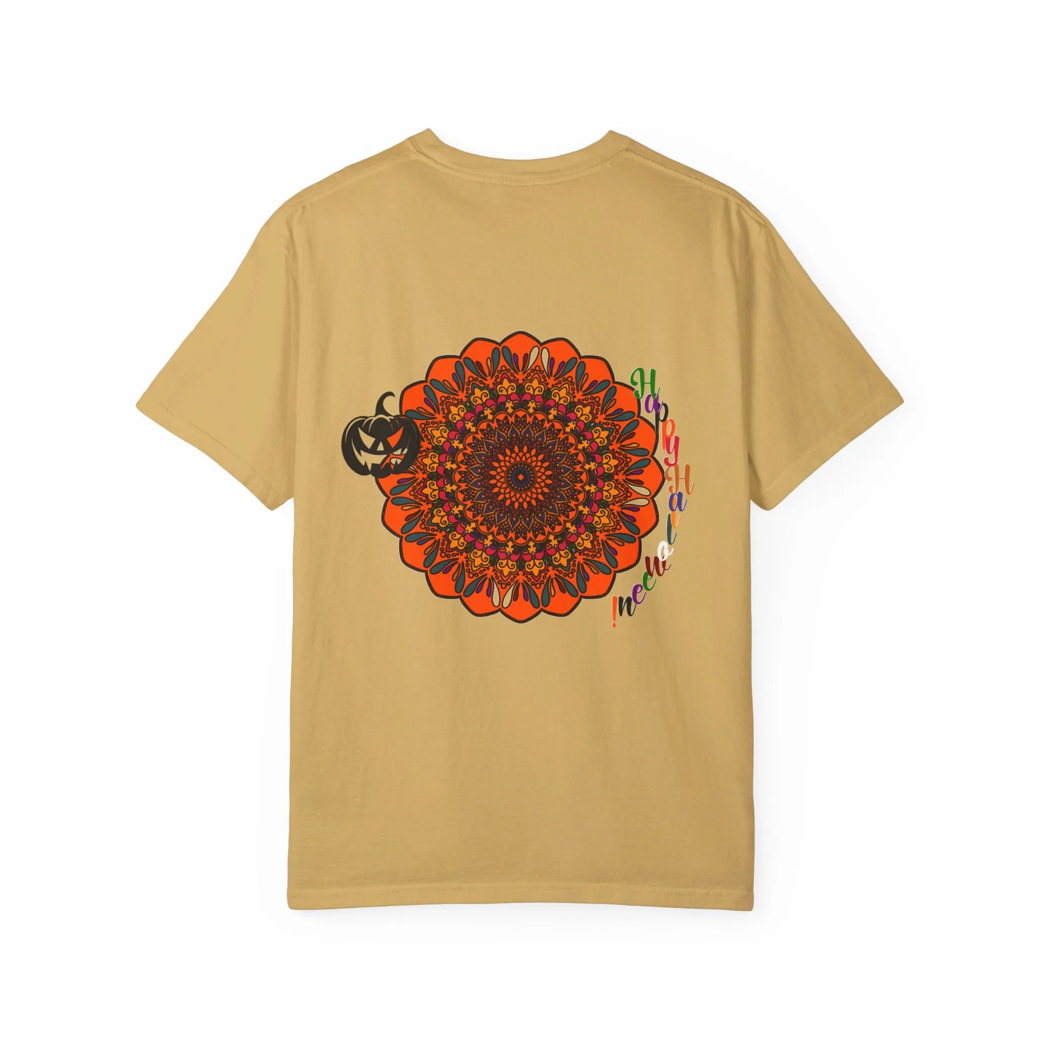 Handmade Pumpkin Mandala T-shirt - Unisex Tee