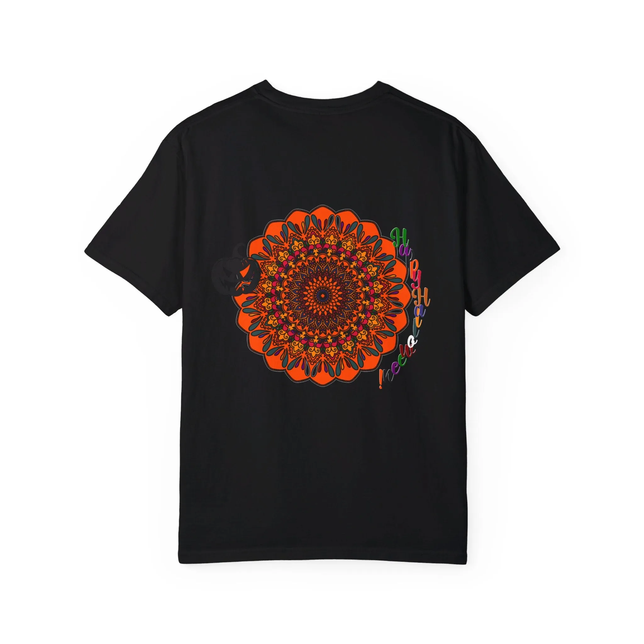 Handmade Pumpkin Mandala T-shirt - Unisex Tee