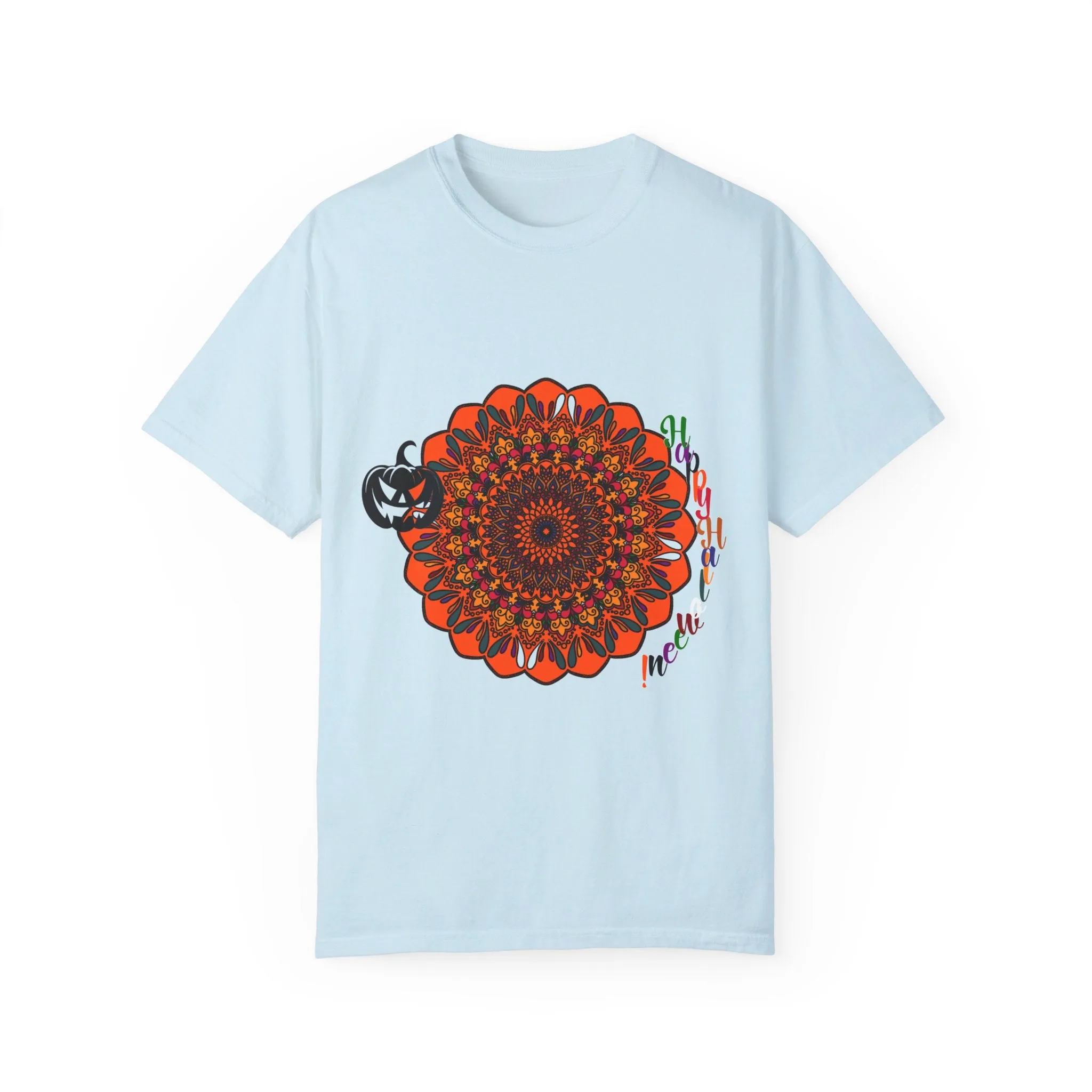 Handmade Pumpkin Mandala T-shirt - Unisex Tee