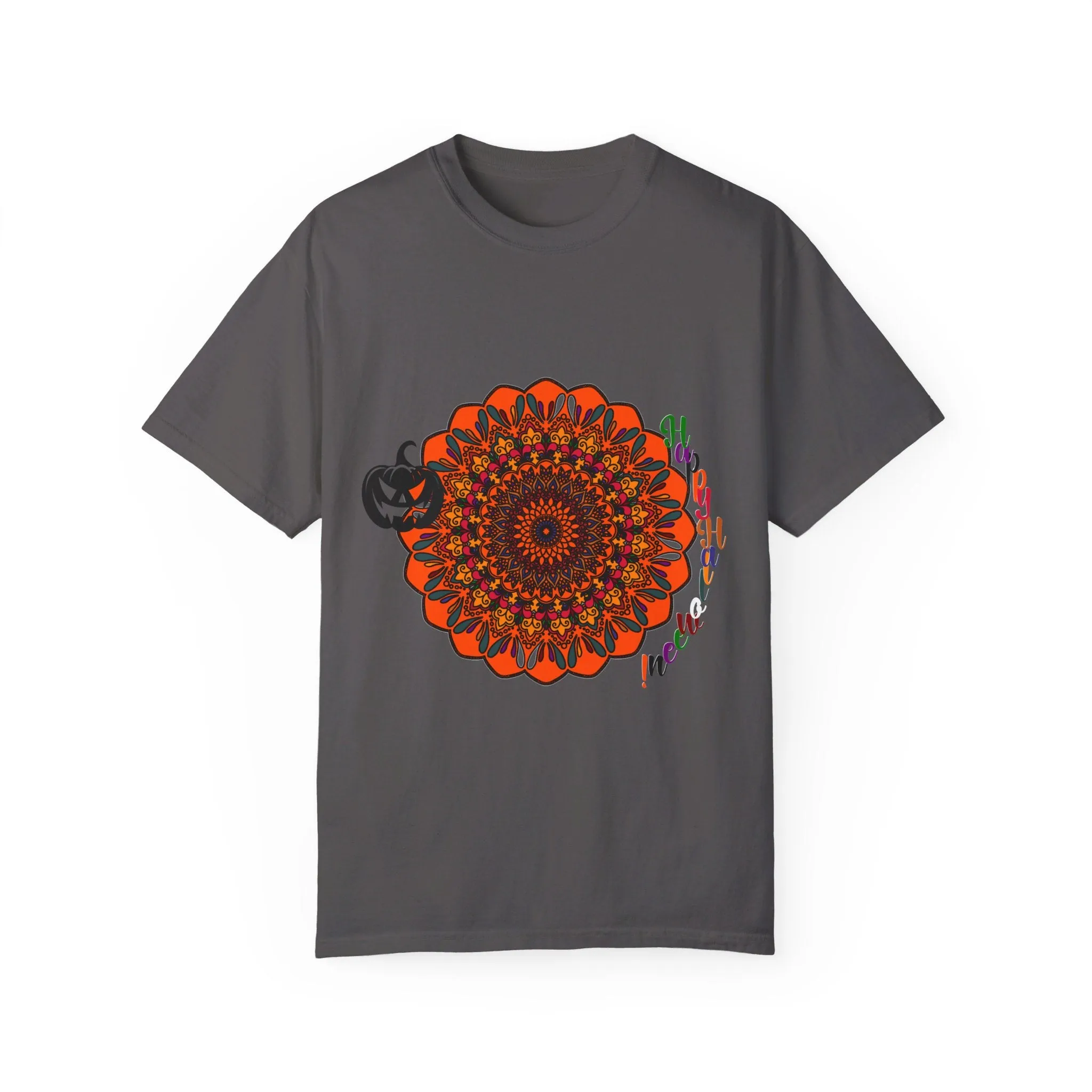 Handmade Pumpkin Mandala T-shirt - Unisex Tee