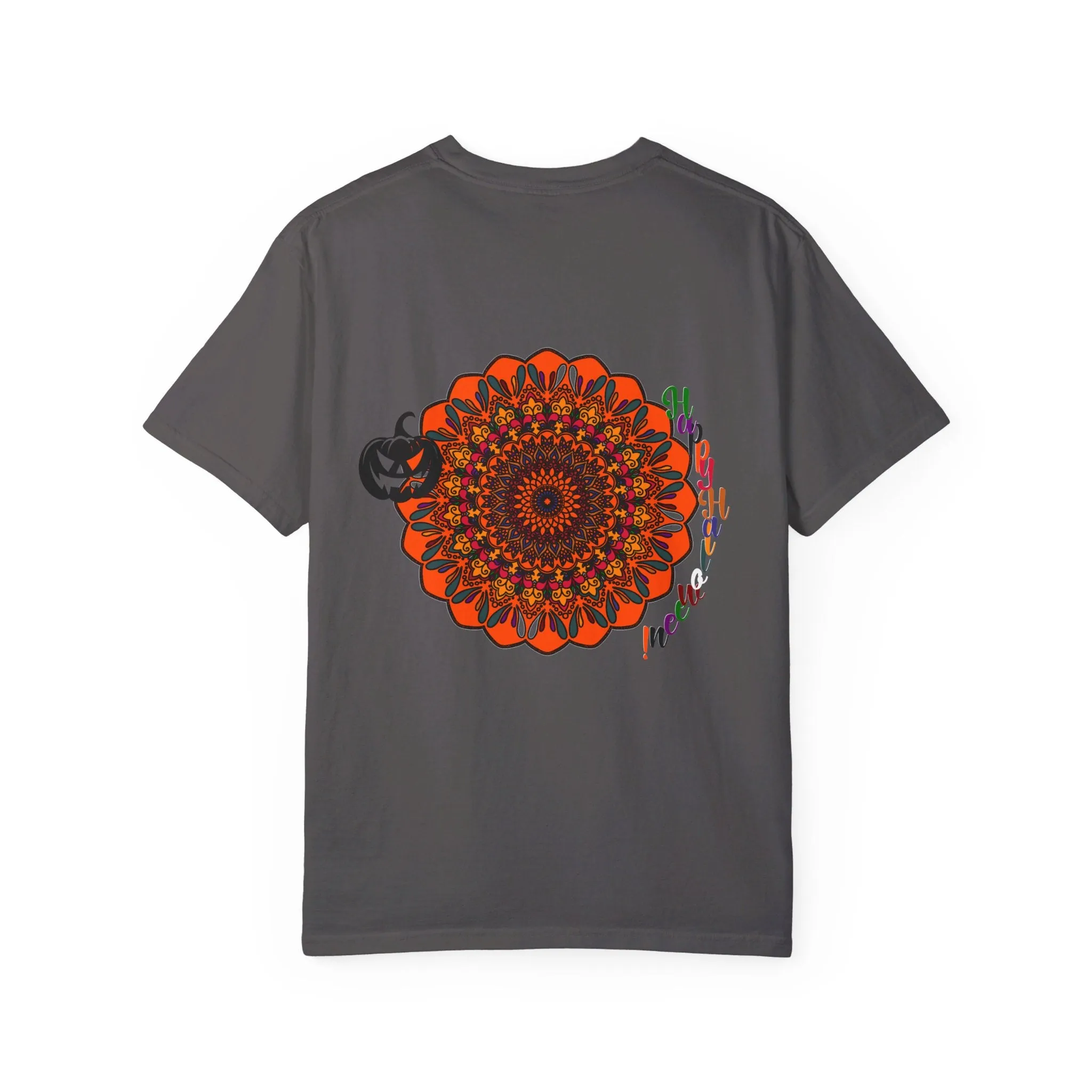 Handmade Pumpkin Mandala T-shirt - Unisex Tee