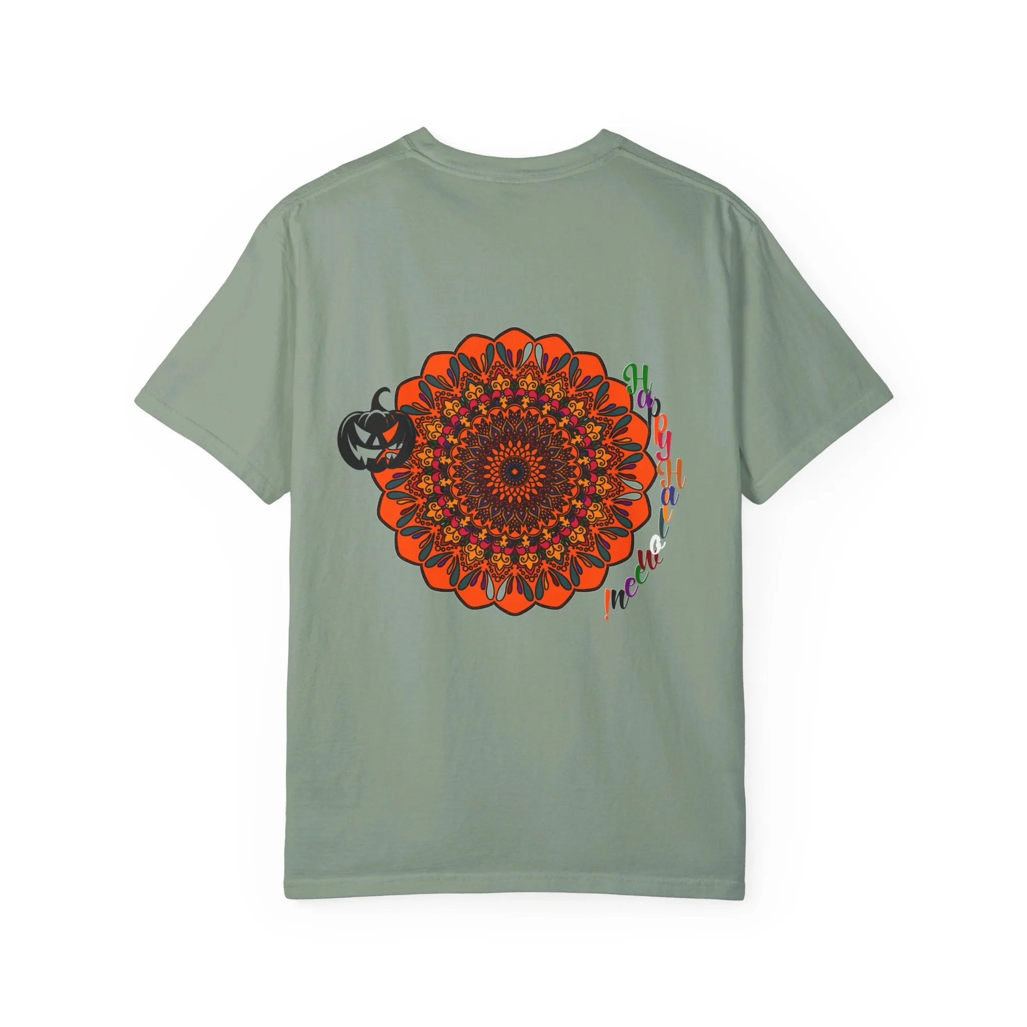 Handmade Pumpkin Mandala T-shirt - Unisex Tee