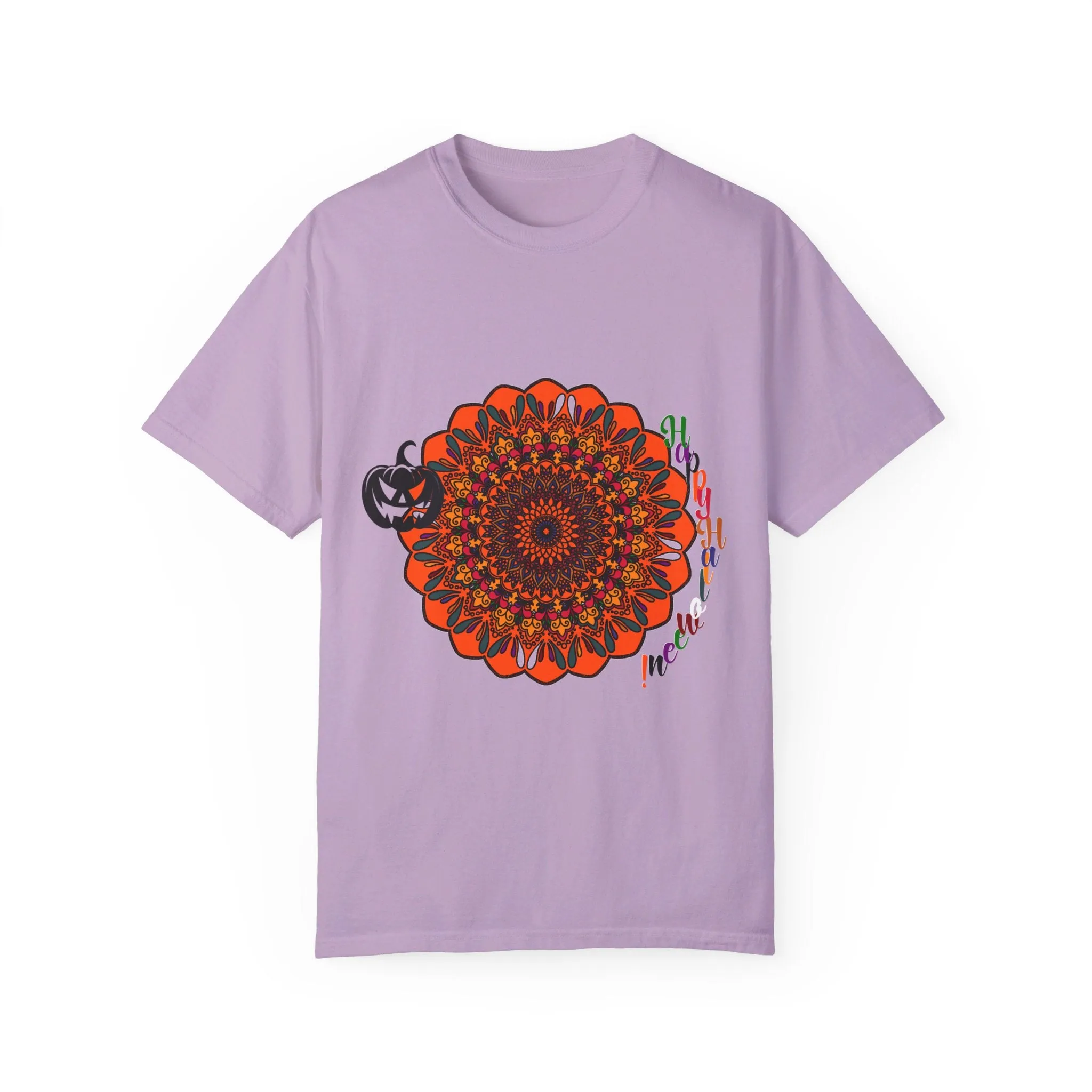 Handmade Pumpkin Mandala T-shirt - Unisex Tee