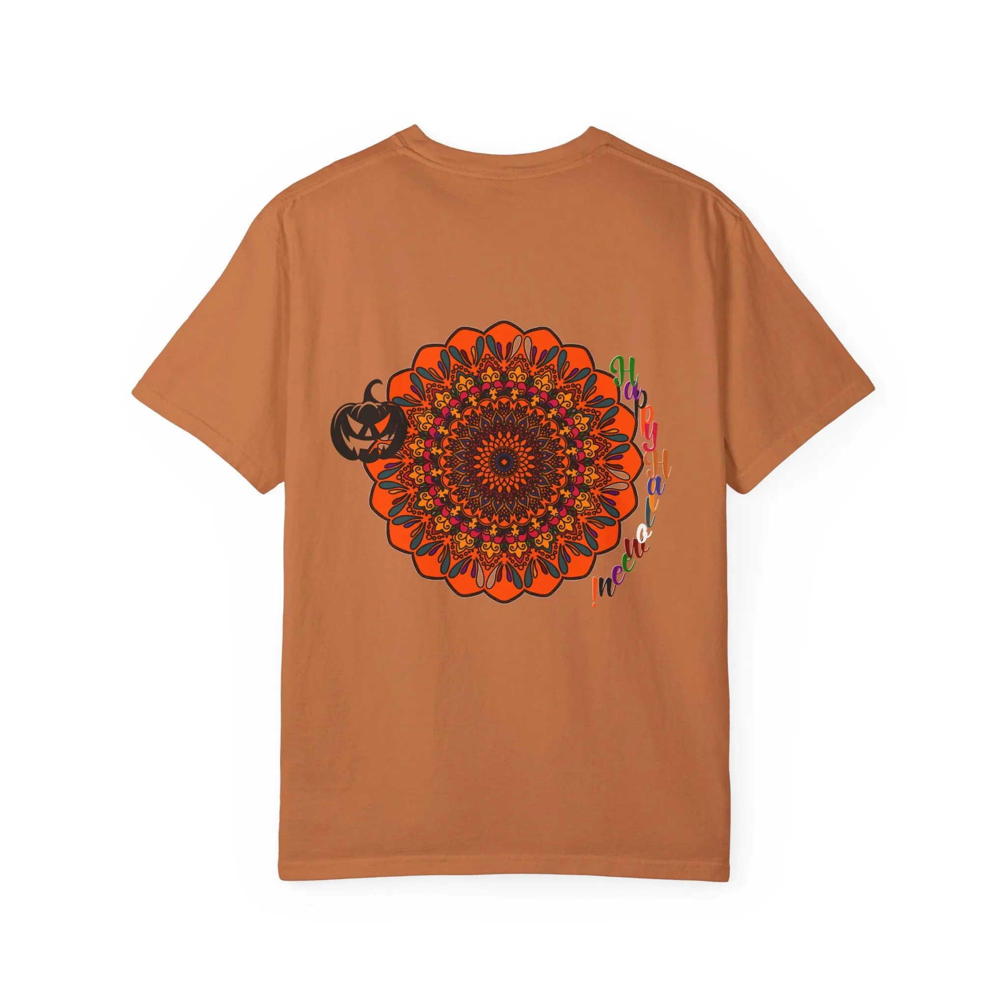 Handmade Pumpkin Mandala T-shirt - Unisex Tee