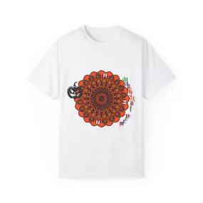 Handmade Pumpkin Mandala T-shirt - Unisex Tee