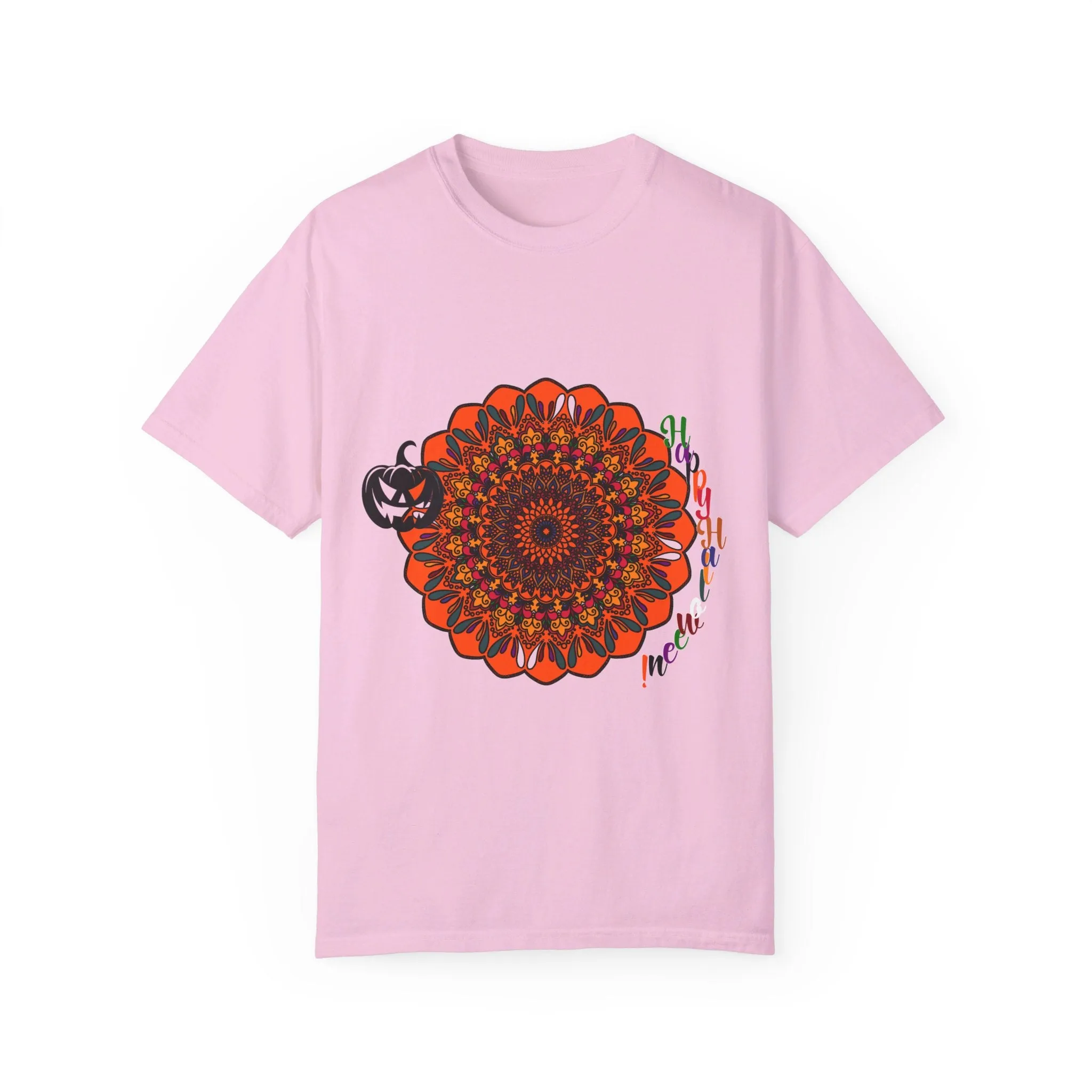 Handmade Pumpkin Mandala T-shirt - Unisex Tee