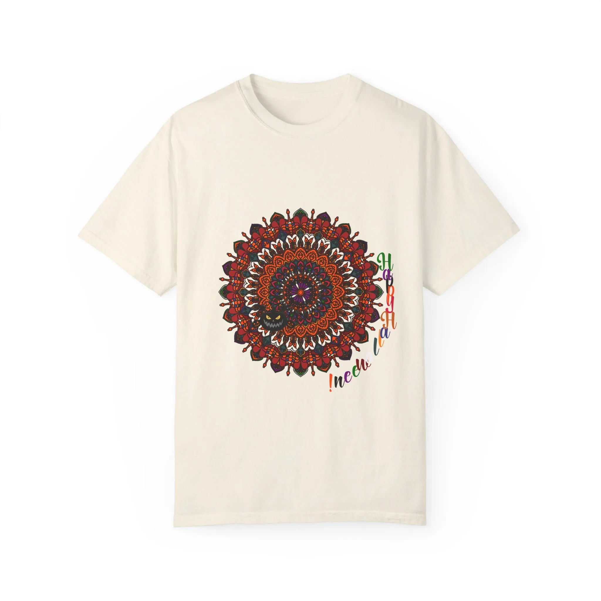 Handmade Pumpkin Mandala Tee - Mandala Art-Shirt