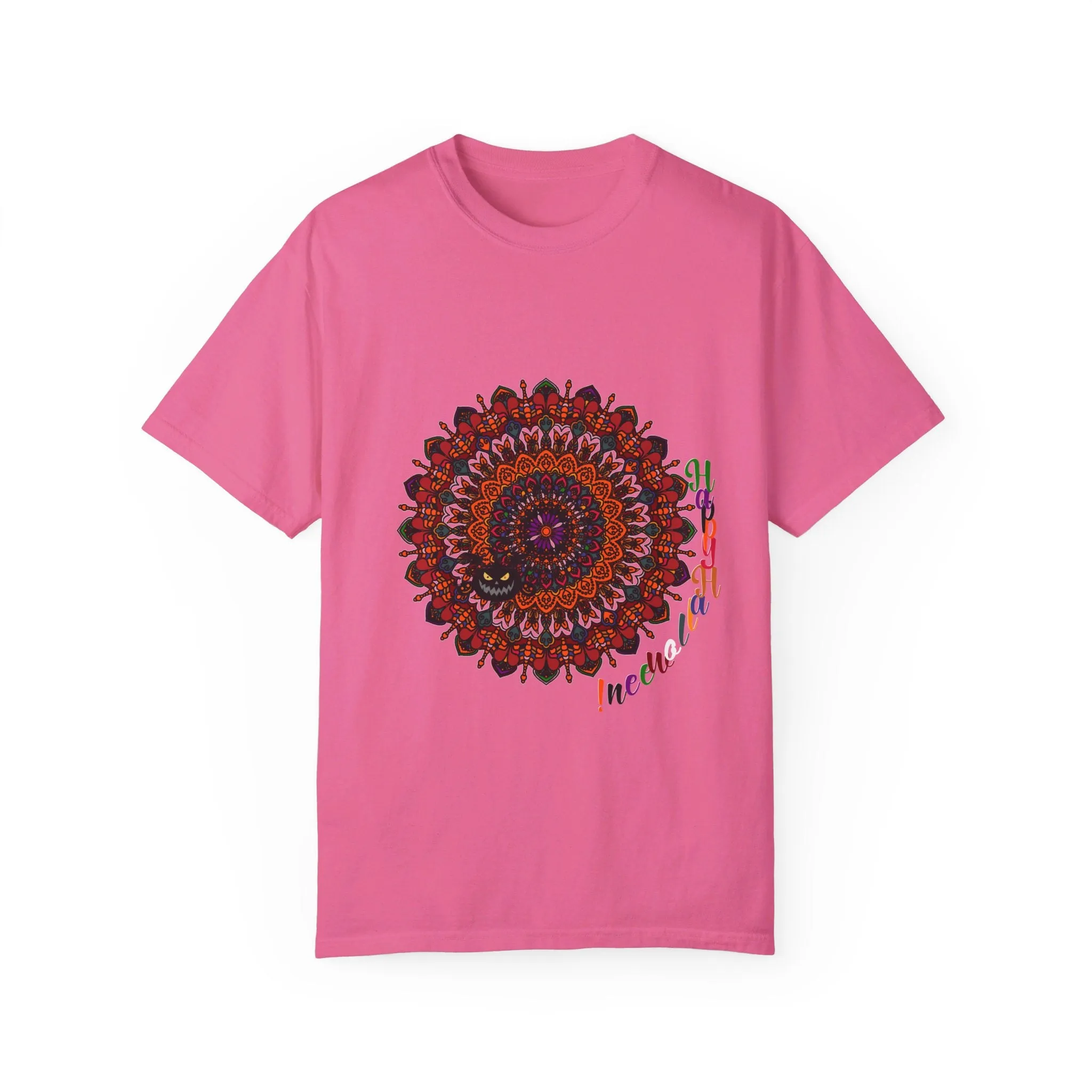 Handmade Pumpkin Mandala Tee - Mandala Art-Shirt