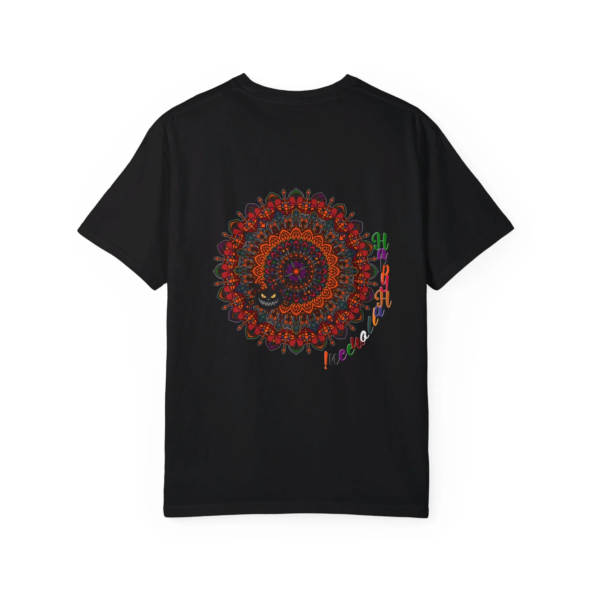 Handmade Pumpkin Mandala Tee - Mandala Art-Shirt