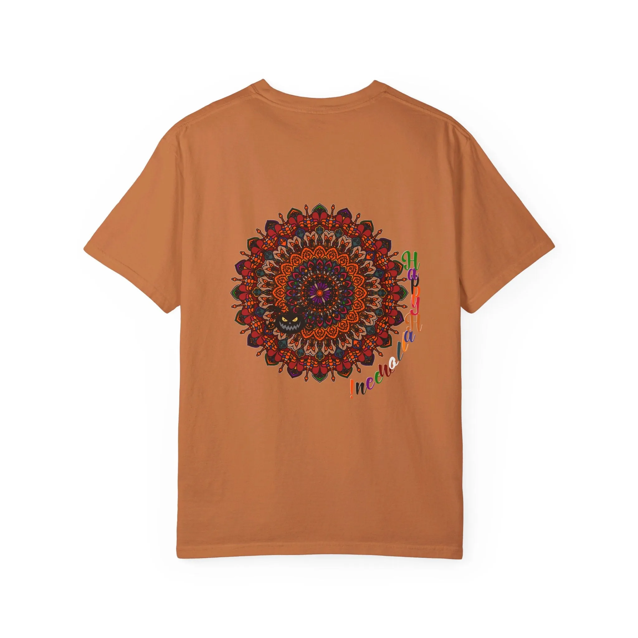 Handmade Pumpkin Mandala Tee - Mandala Art-Shirt