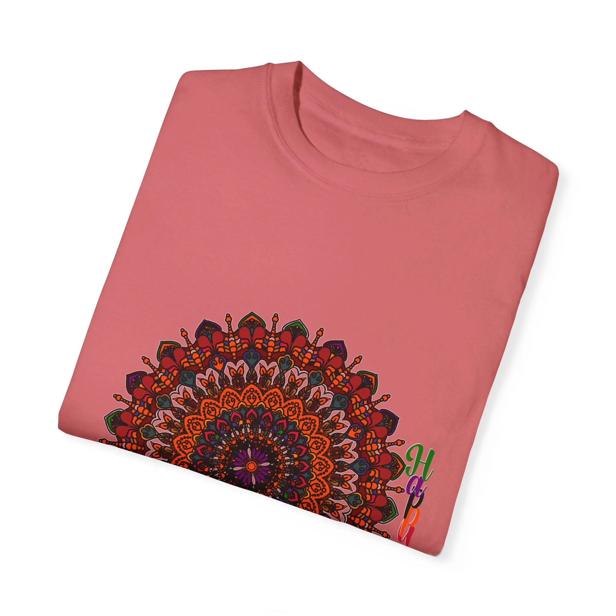 Handmade Pumpkin Mandala Tee - Mandala Art-Shirt