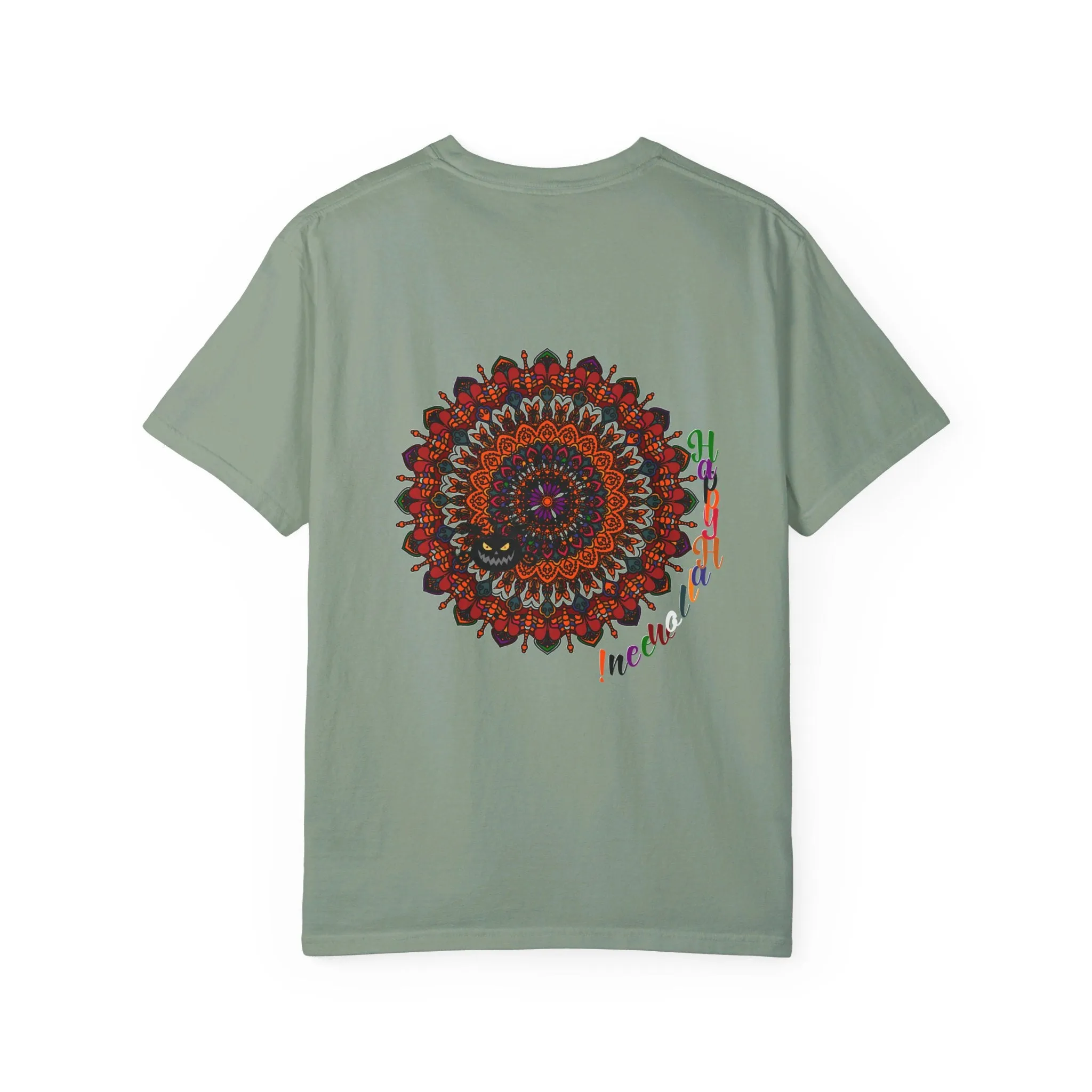 Handmade Pumpkin Mandala Tee - Mandala Art-Shirt